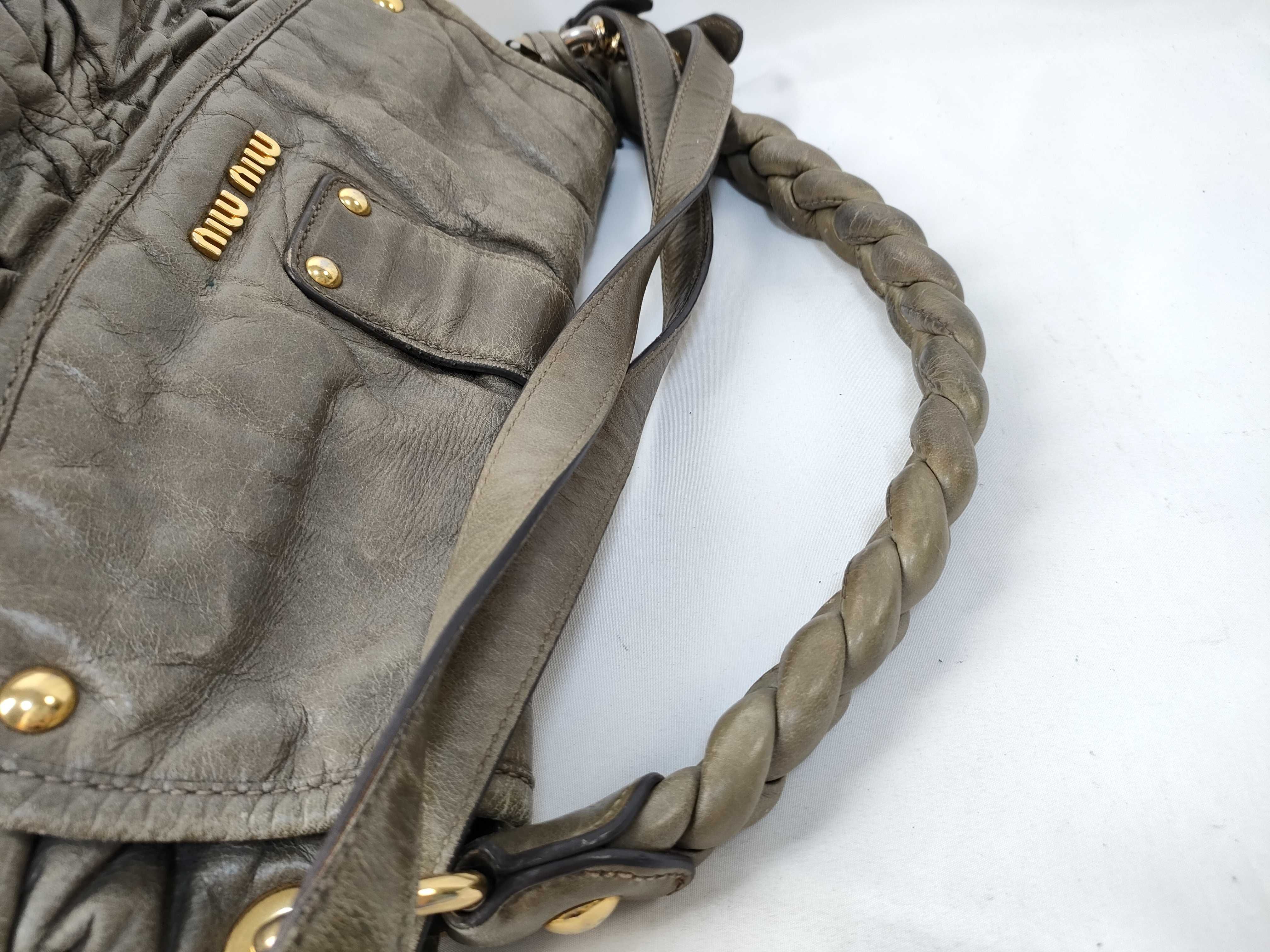 Matelassé 2-way Leather Hand/Shoulder Bag (White Tag 194) — view 8