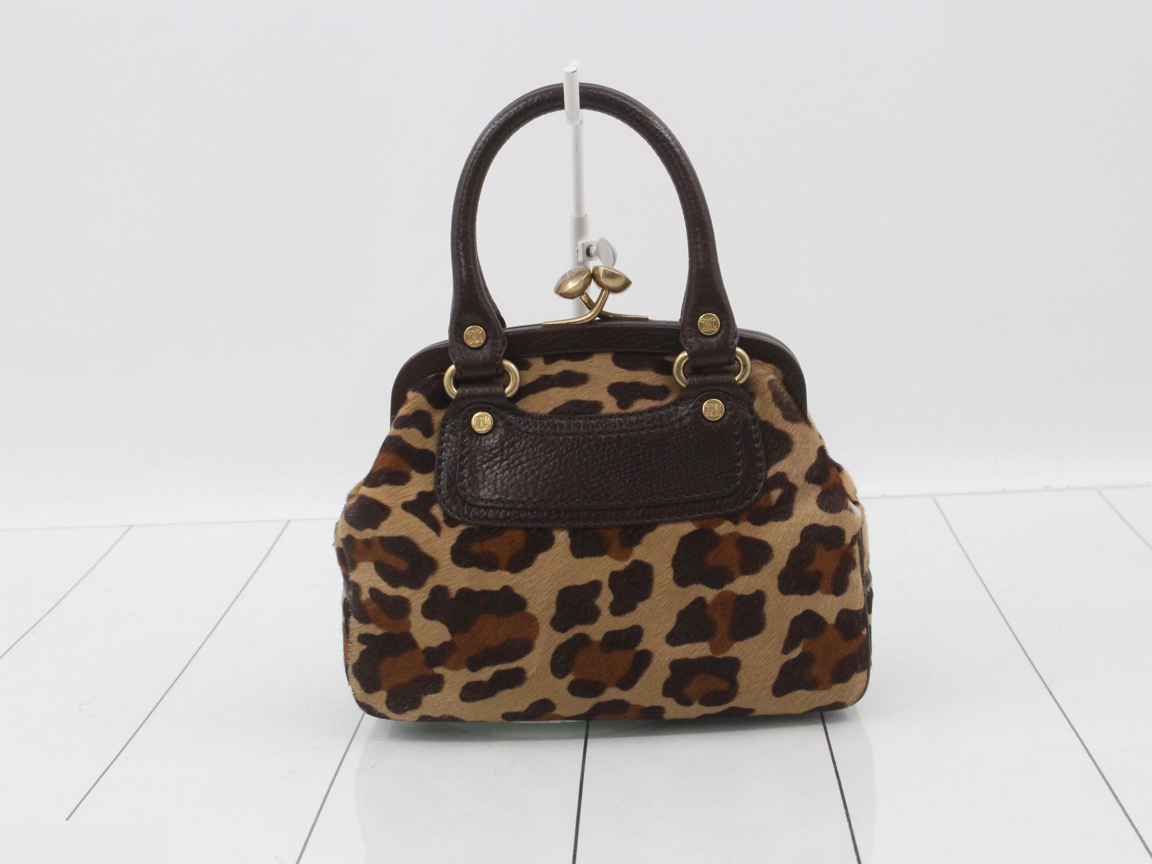 Other lines: Bags & Handbags, Leopard print, Calfskin, Clasp closure — view 2