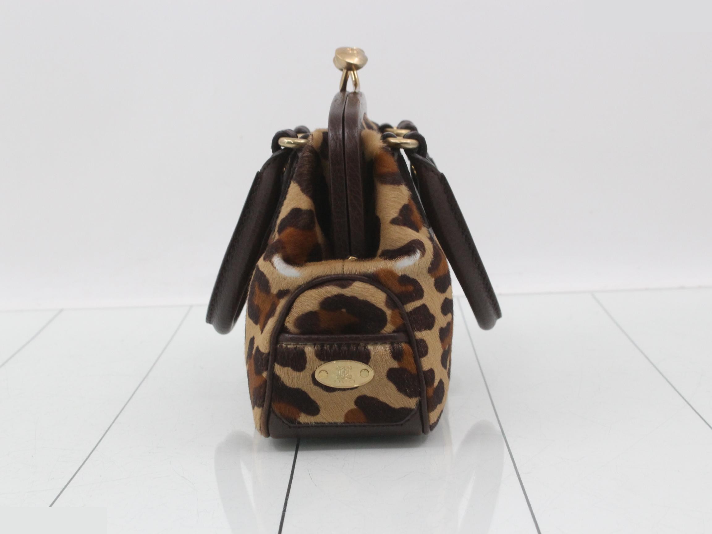 Other lines: Bags & Handbags, Leopard print, Calfskin, Clasp closure — view 4