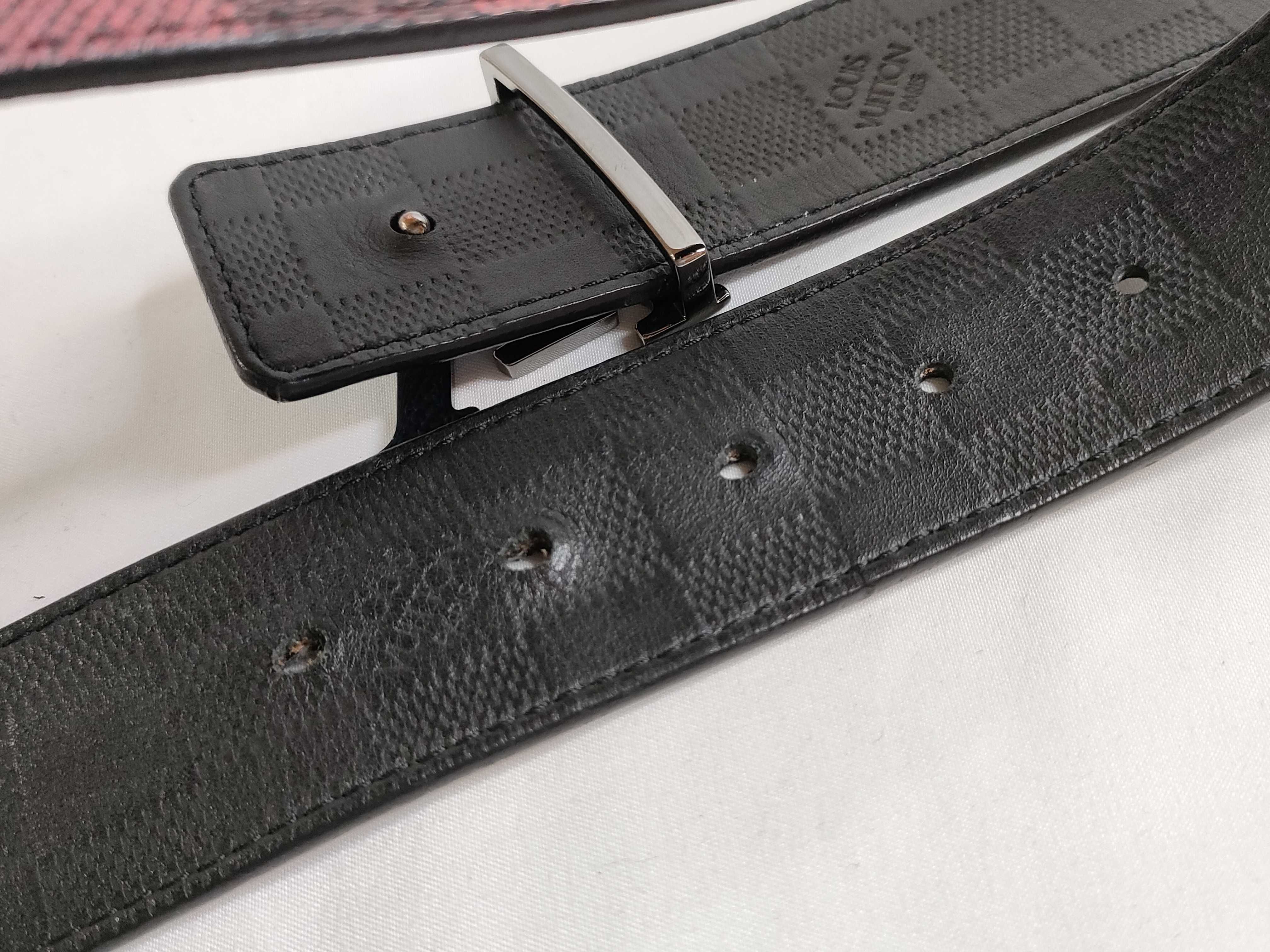Damier Graphite Louis Vuitton Rainbow Ceinture LV Initials 40MM Gradient Reversible Belt M0249 94 AC5112 — view 4