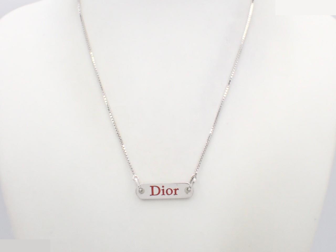 Plate, precious metal necklace/pendant, chain approximately 40cm — view 3