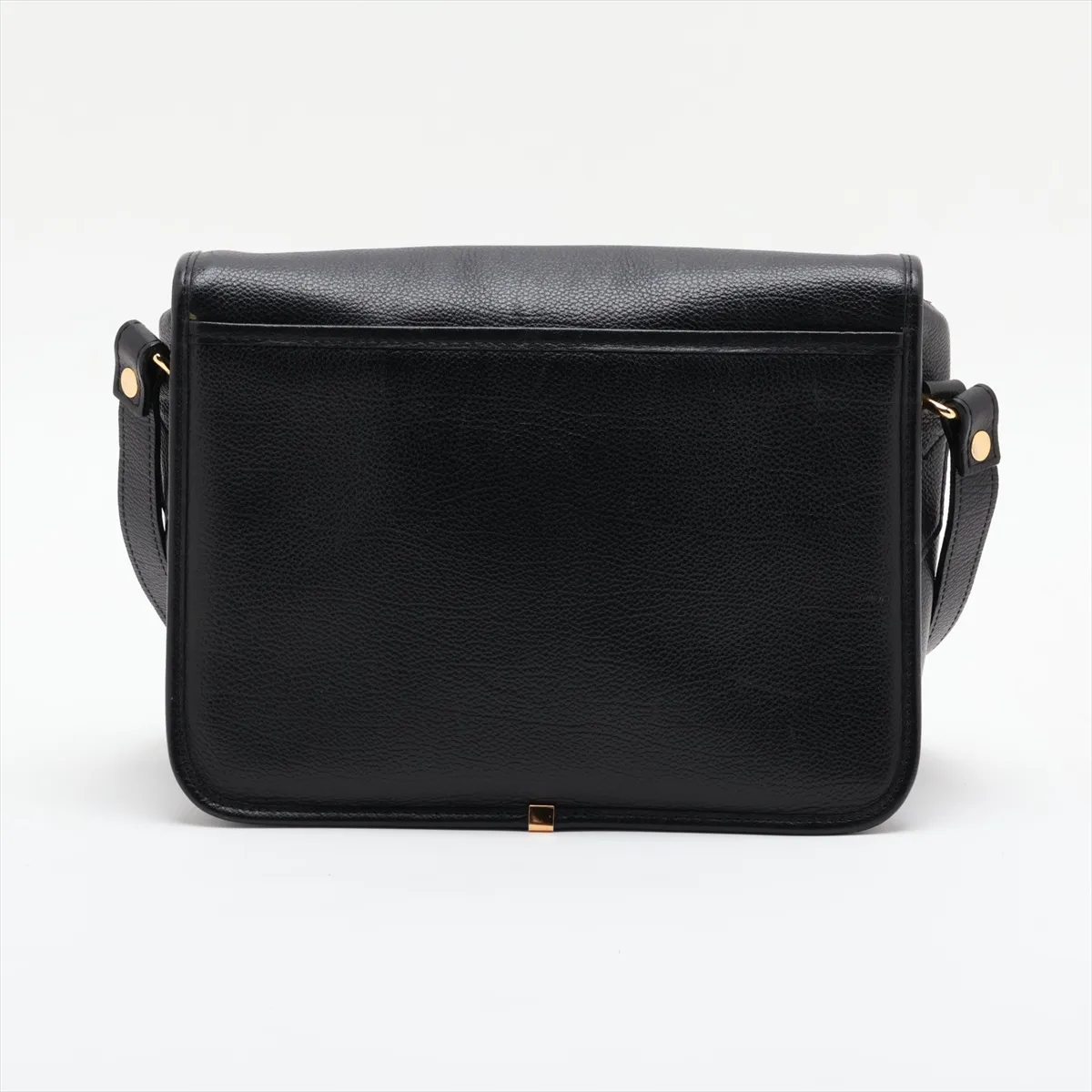 Cassandra Leather Shoulder Bag, Black — view 2
