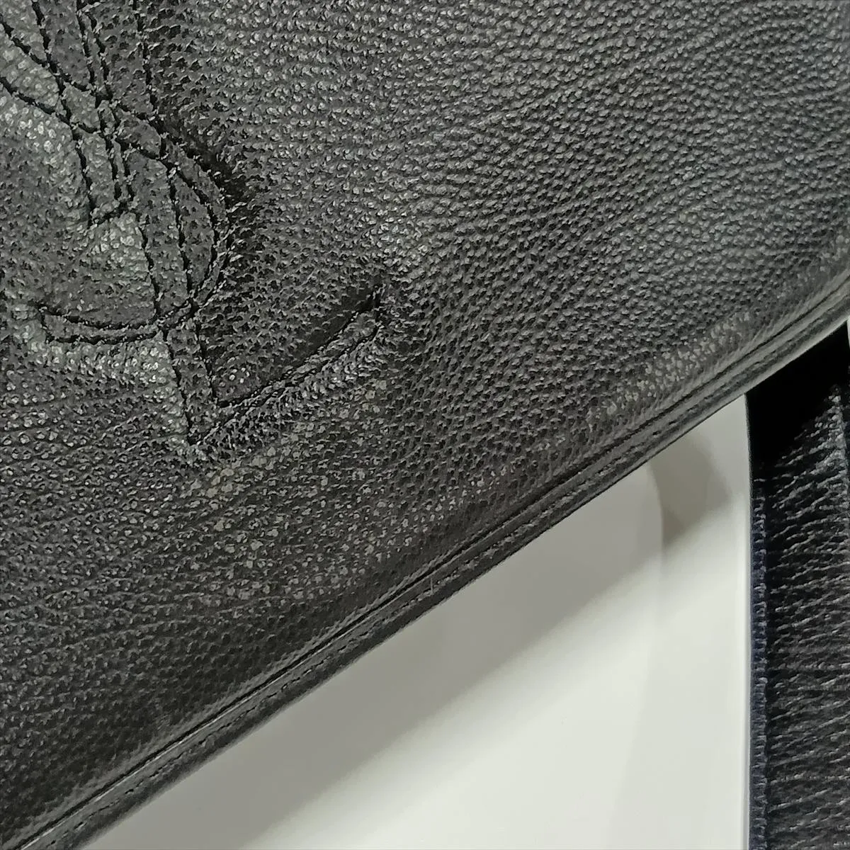 Cassandra Leather Shoulder Bag, Black — view 11
