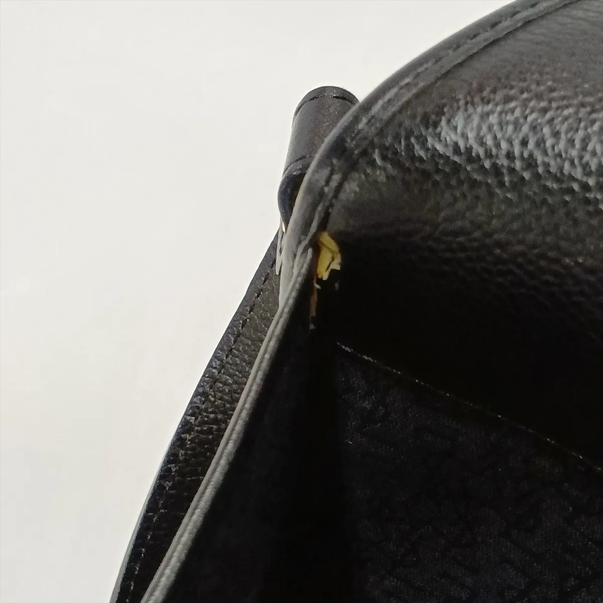 Cassandra Leather Shoulder Bag, Black — view 13
