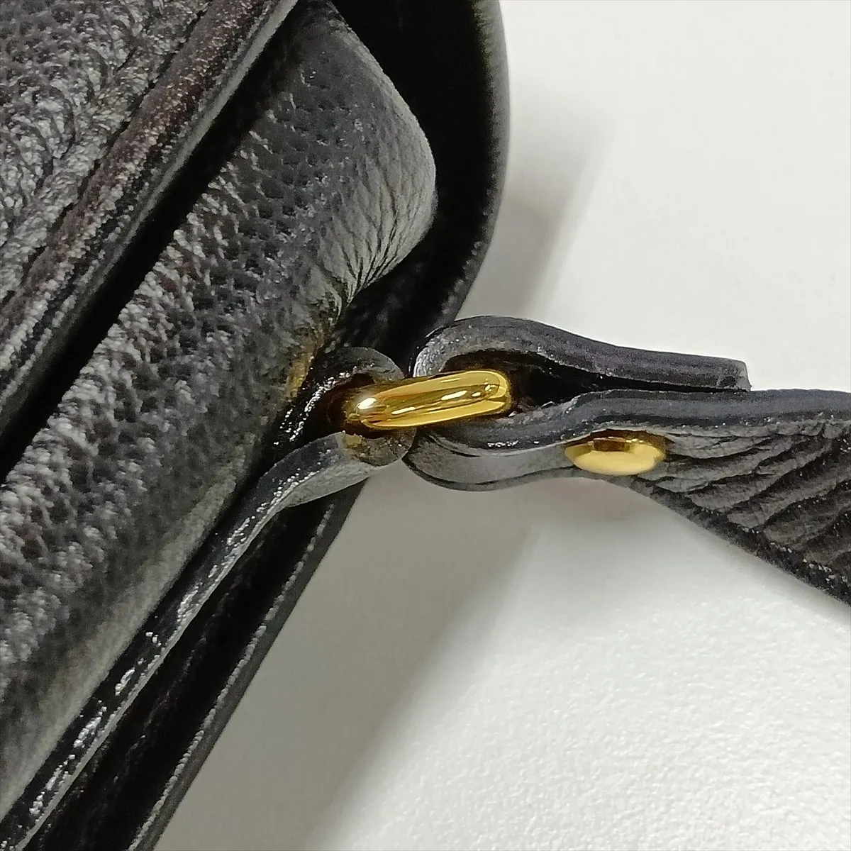 Cassandra Leather Shoulder Bag, Black — view 14