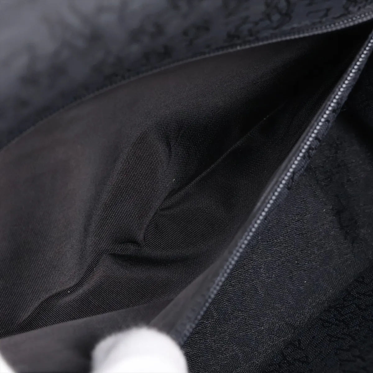 Cassandra Leather Shoulder Bag, Black — view 7