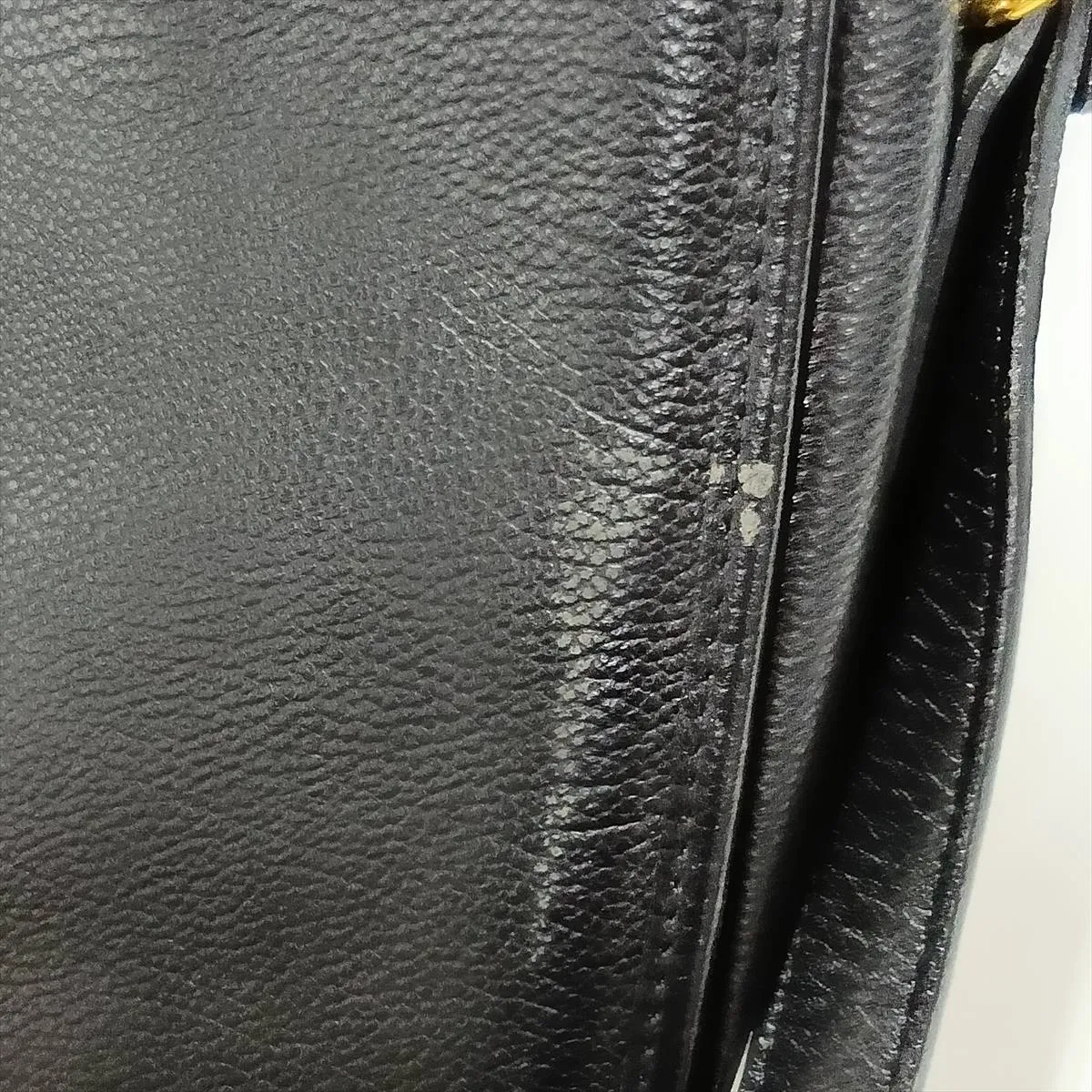 Cassandra Leather Shoulder Bag, Black — view 10