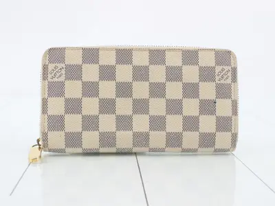 Damier Azur Zippy Wallet - Round Zipper Long Wallet