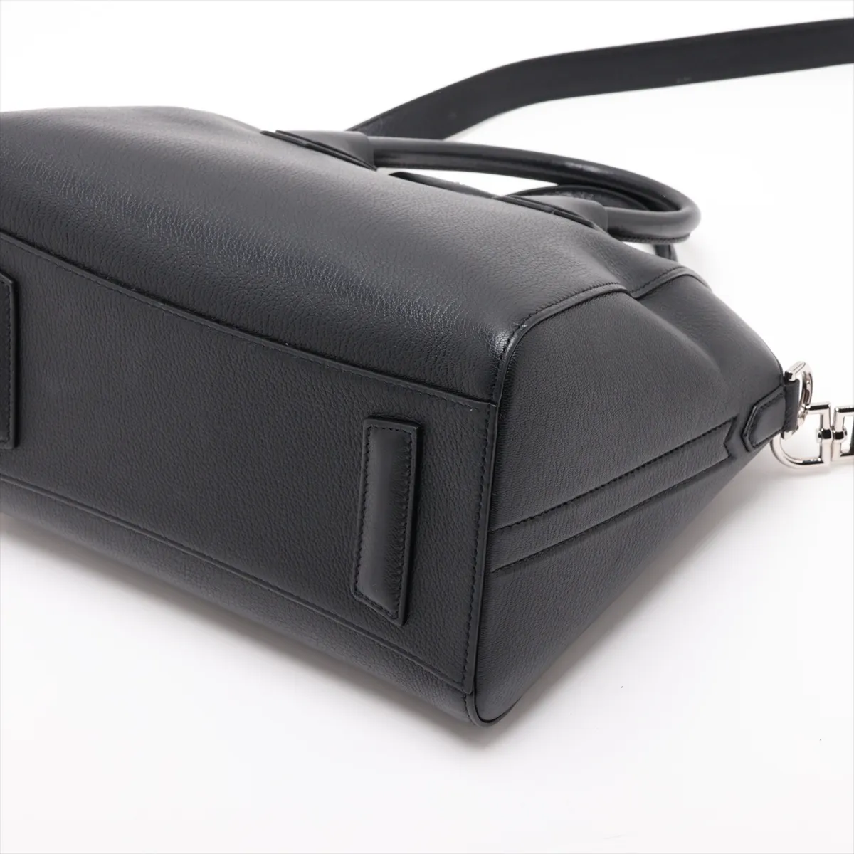 Antigona Leather 2-Way Handbag, Black — view 3