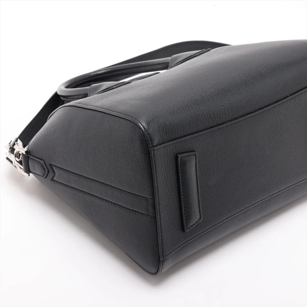 Antigona Leather 2-Way Handbag, Black — view 4