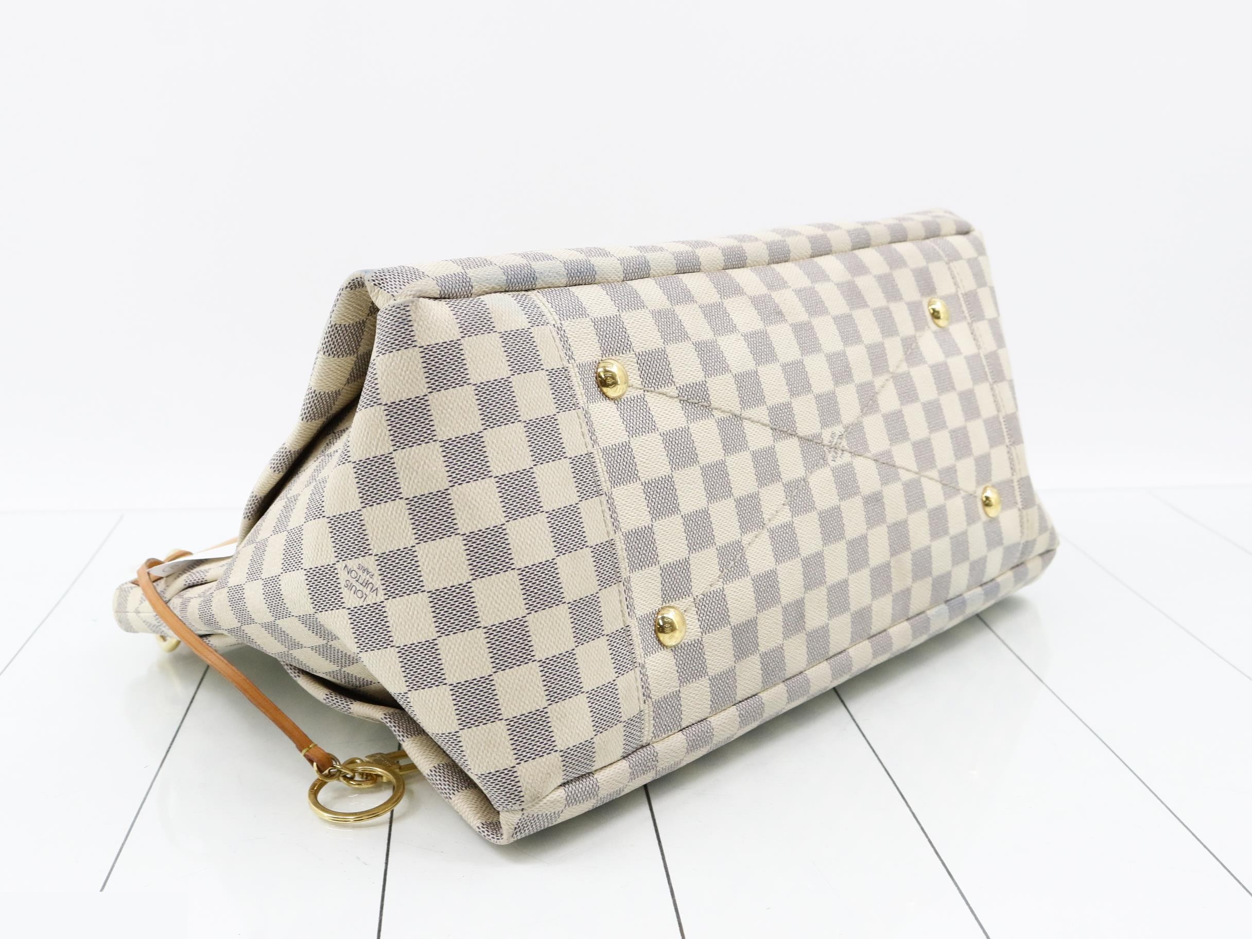 Damier Azur Artsy MM Tote Bag — view 5