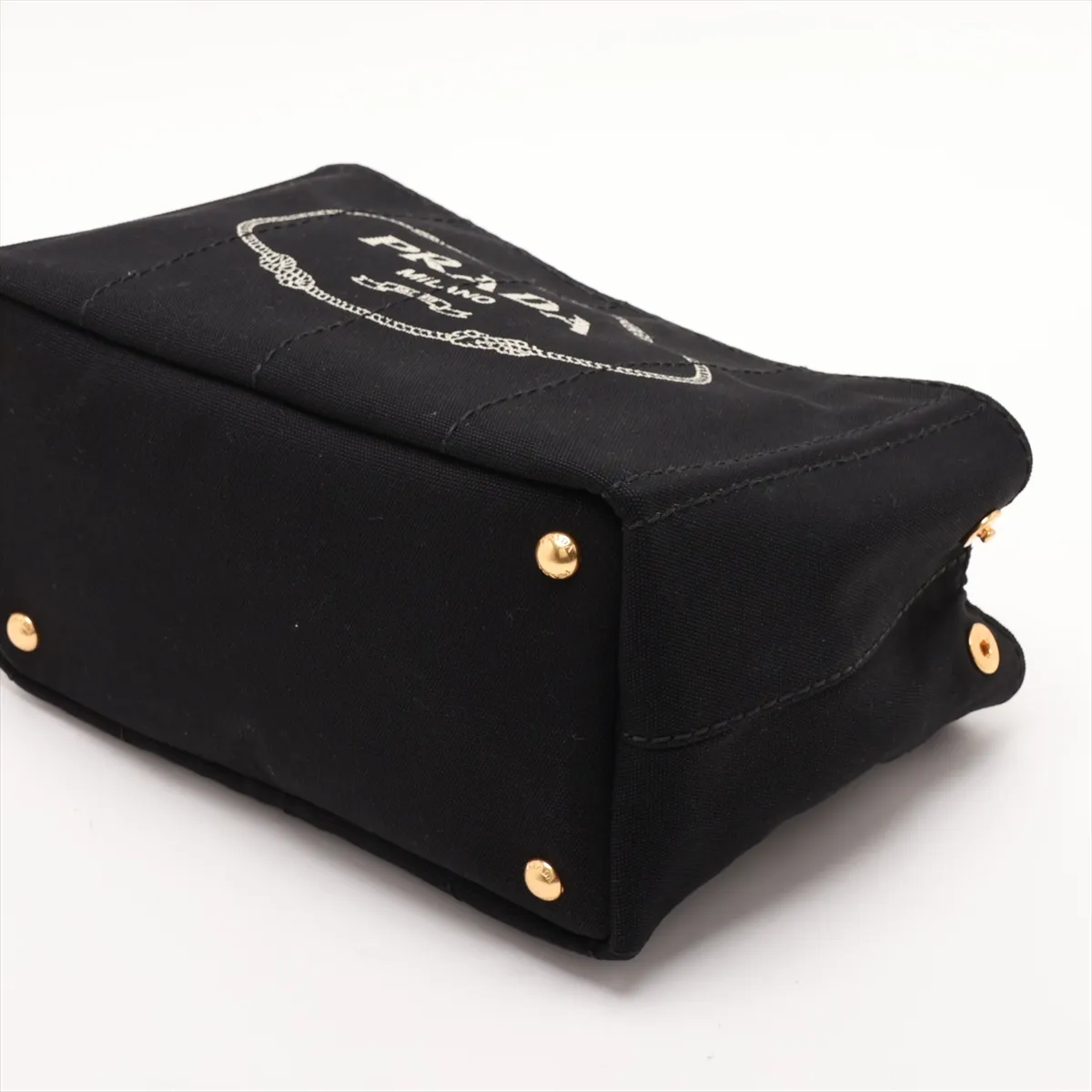 Canapa B2439G Canvas 2-Way Handbag, Black — view 3