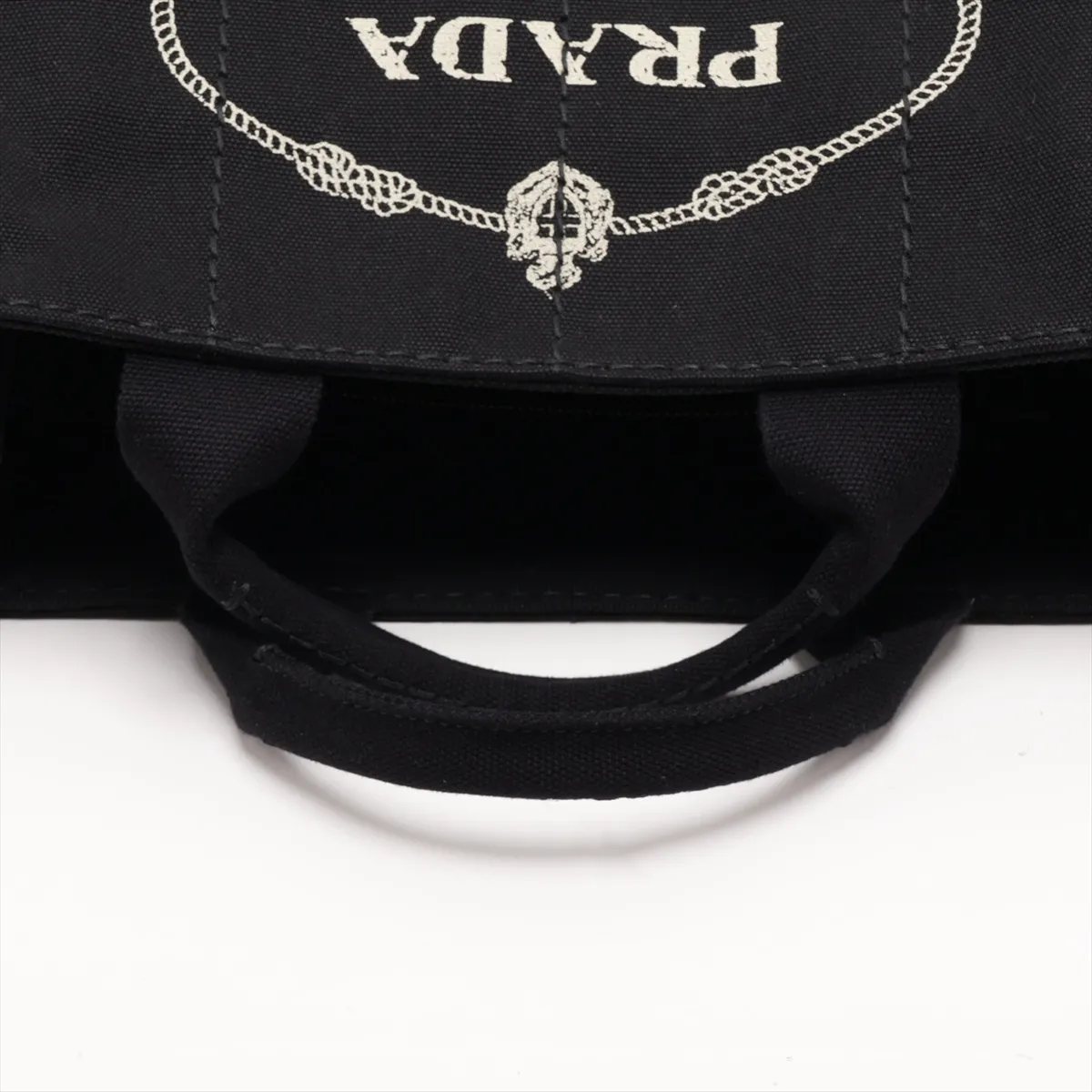 Canapa B2439G Canvas 2-Way Handbag, Black — view 5