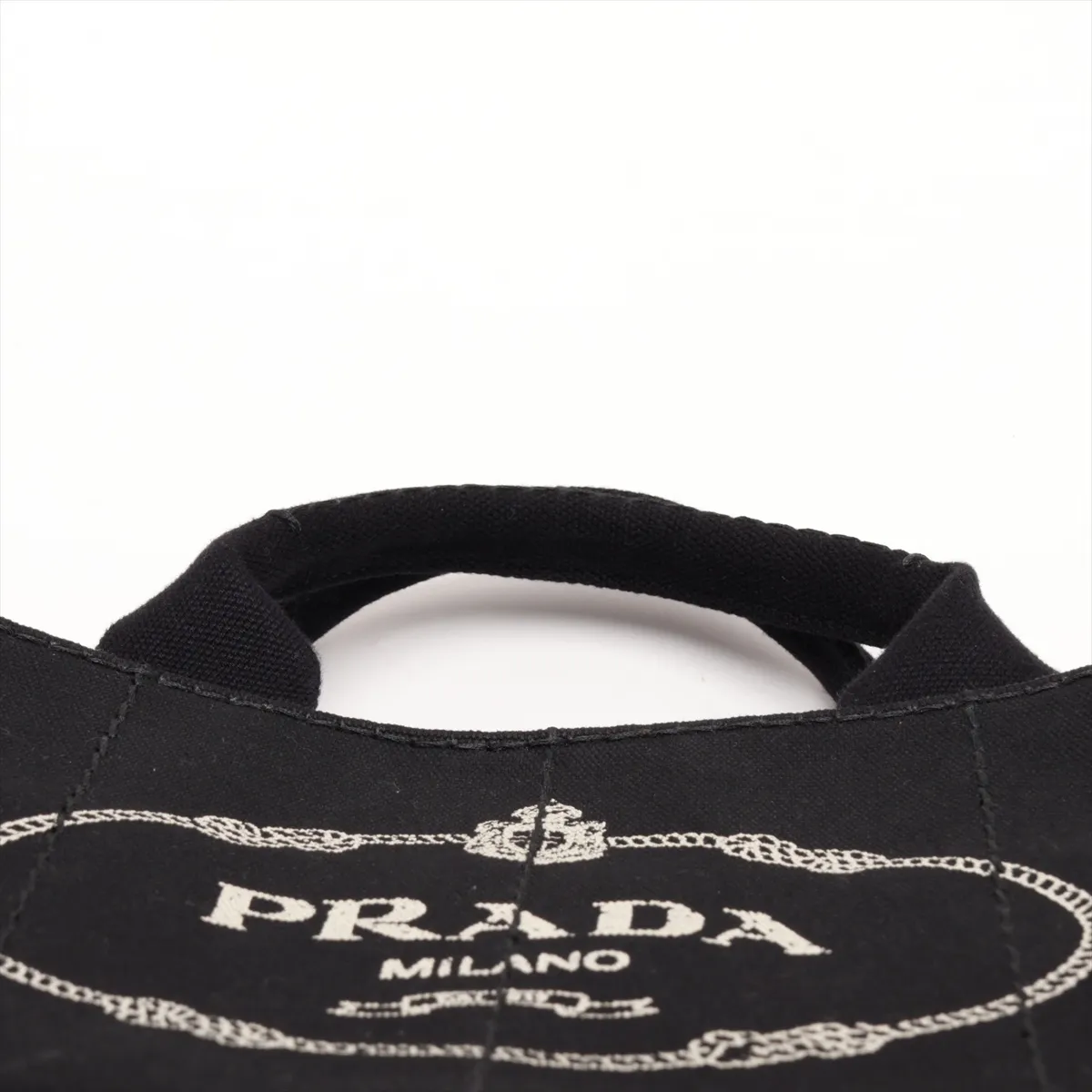 Canapa B2439G Canvas 2-Way Handbag, Black — view 6