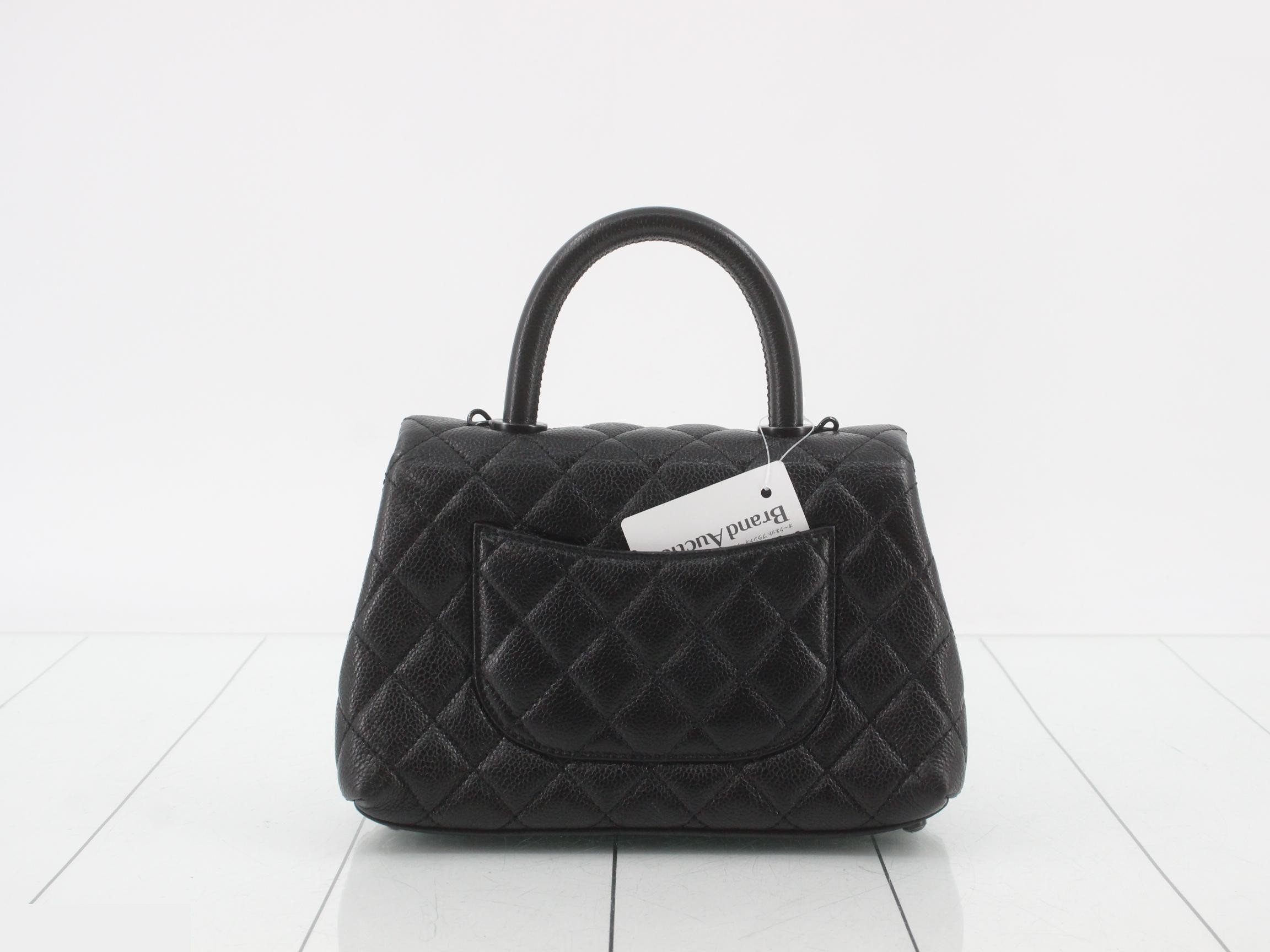 Coco Handle Caviar Skin 2-Way Handbag — view 2