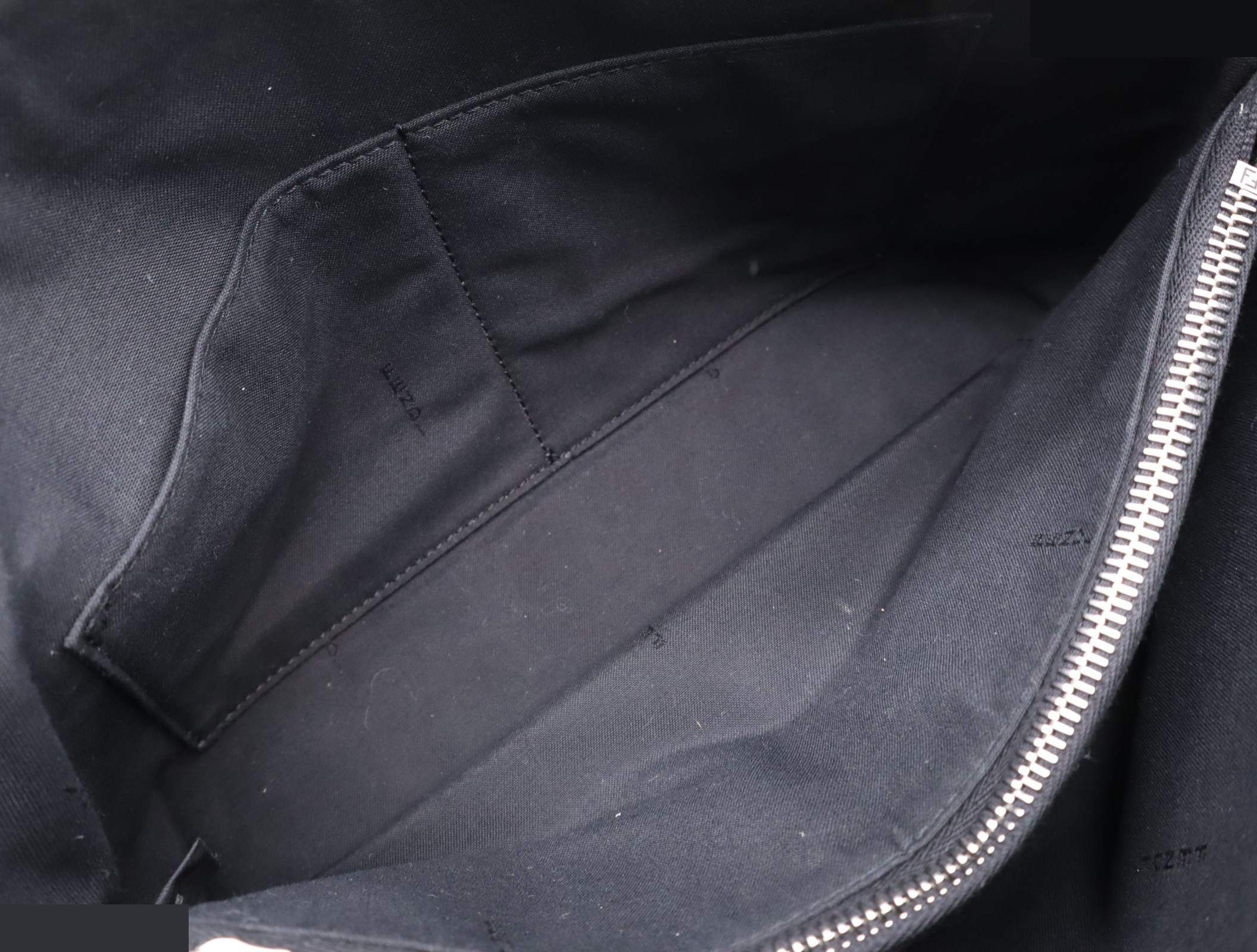 Leather Visaway Handbag Black SV Hardware — view 9