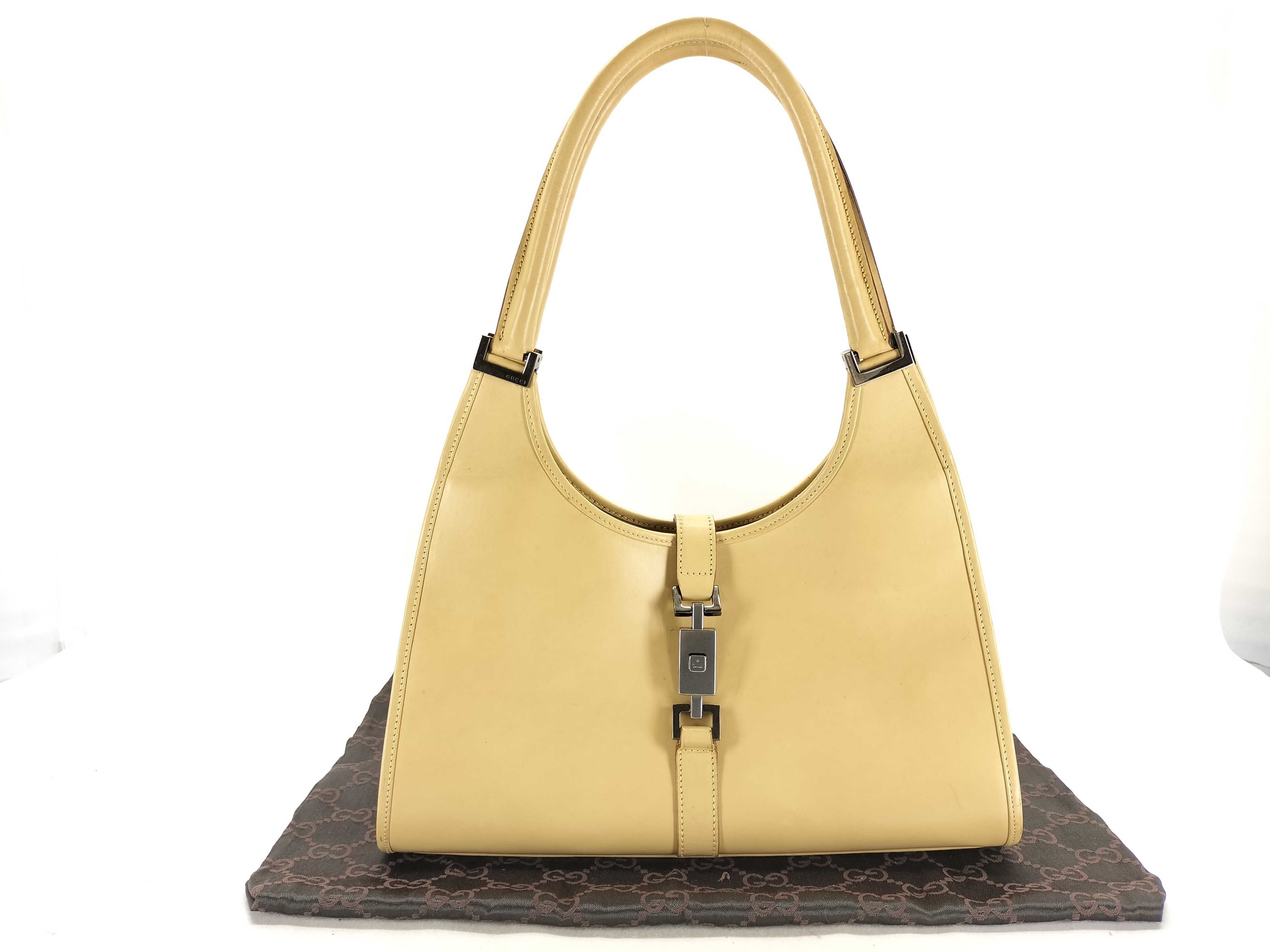 Jackie Gucci Shoulder Bag Beige 1067 Shoulder Bag