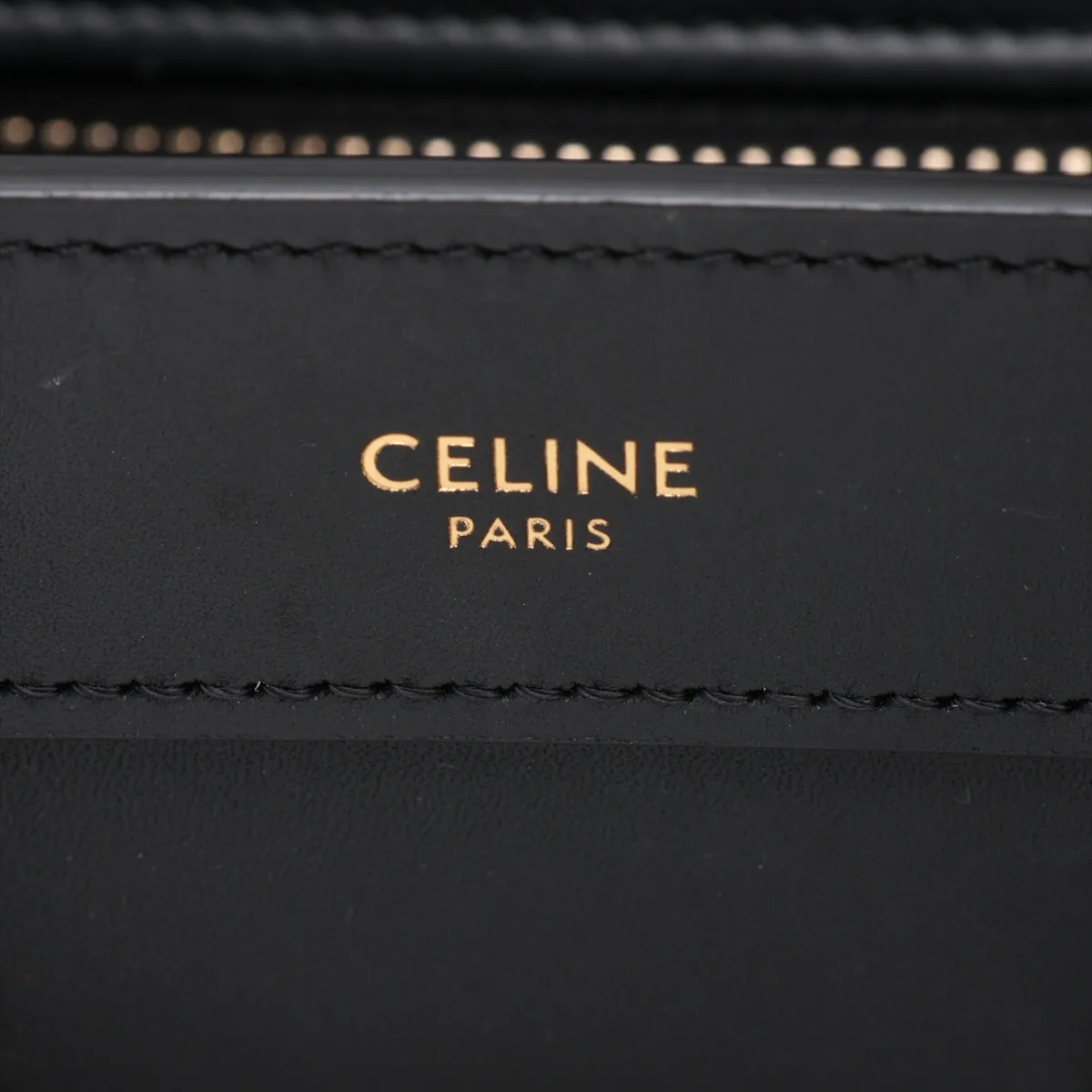 Luggage Nano Shopper Leather 2-Way Handbag, Black — view 11