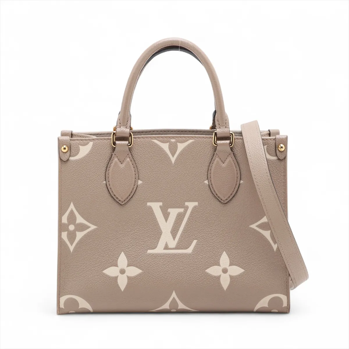Bicolor Monogram Empreinte On the Go PM M45779 Beige RFID Reactive