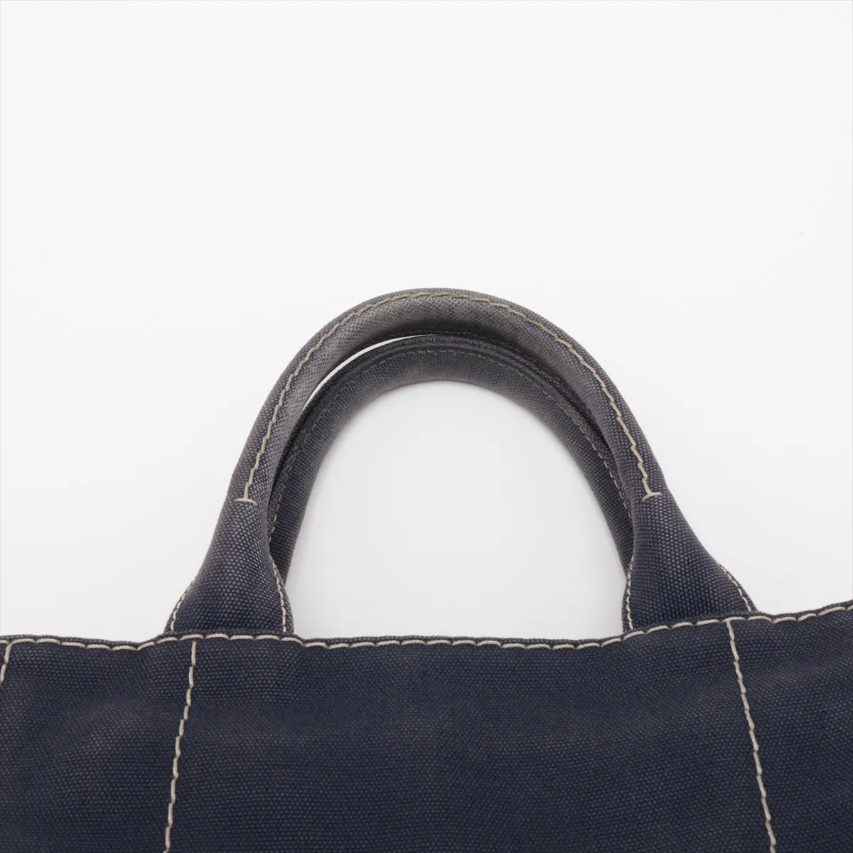 Canapa Canvas 2-Way Handbag, Navy — view 6