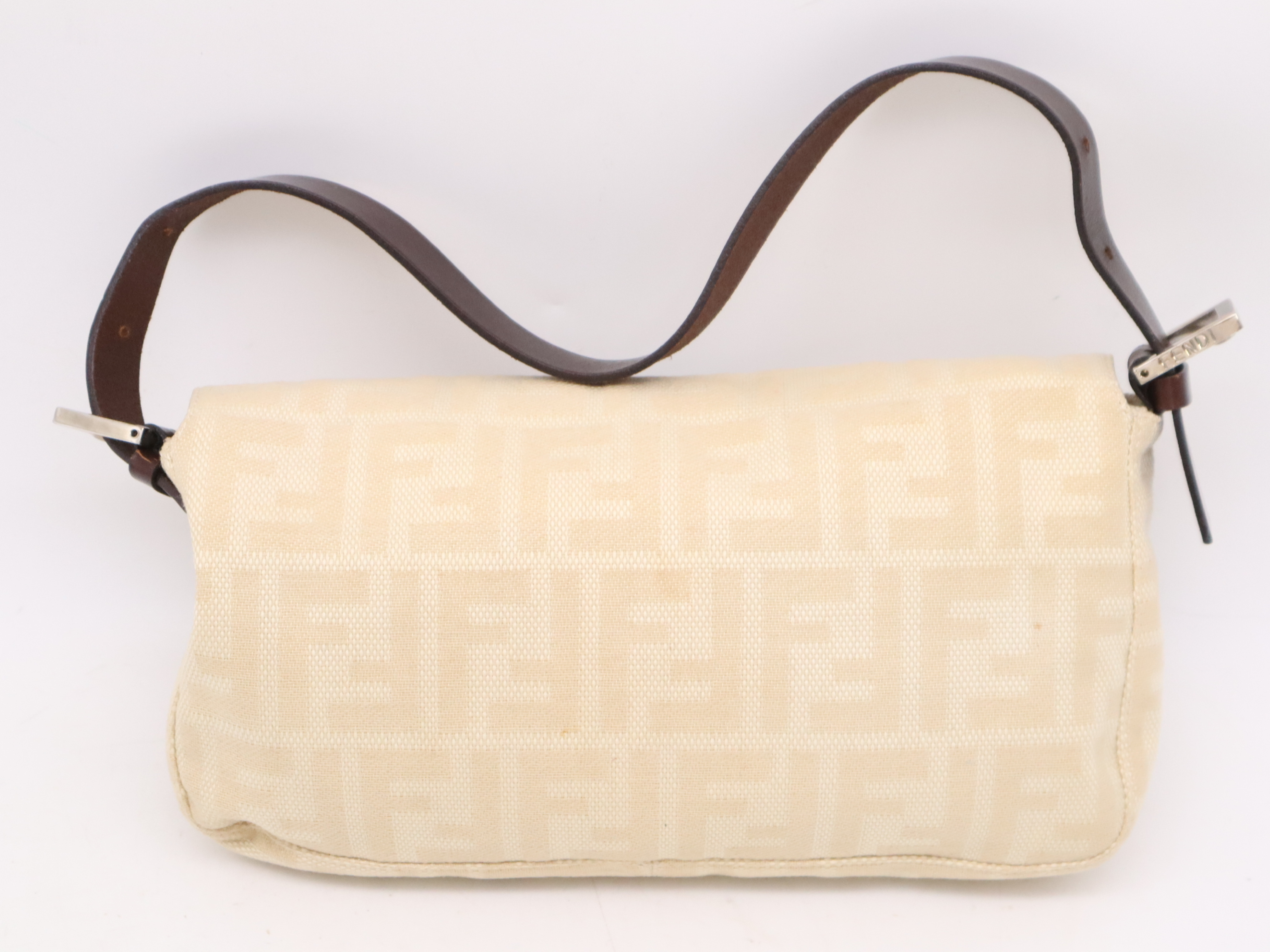 26424 Canvas x Leather Zucca Mamma Bucket Shoulder Bag Beige Brown SV Metal Fittings Storage Bag Included Shoulder Bag — view 2