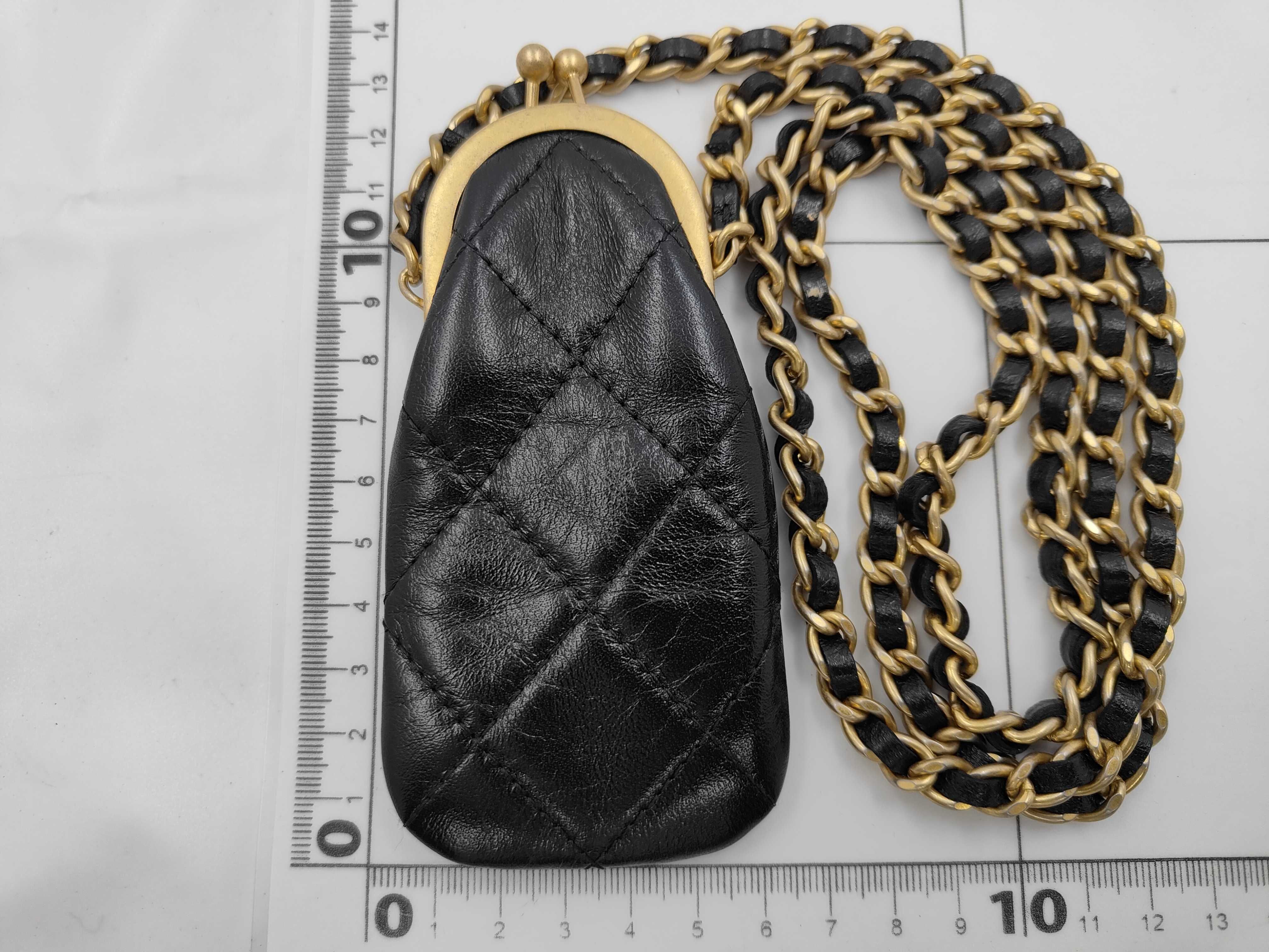 Matelassé Chain Shoulder Bag Mini Coin Case — view 2