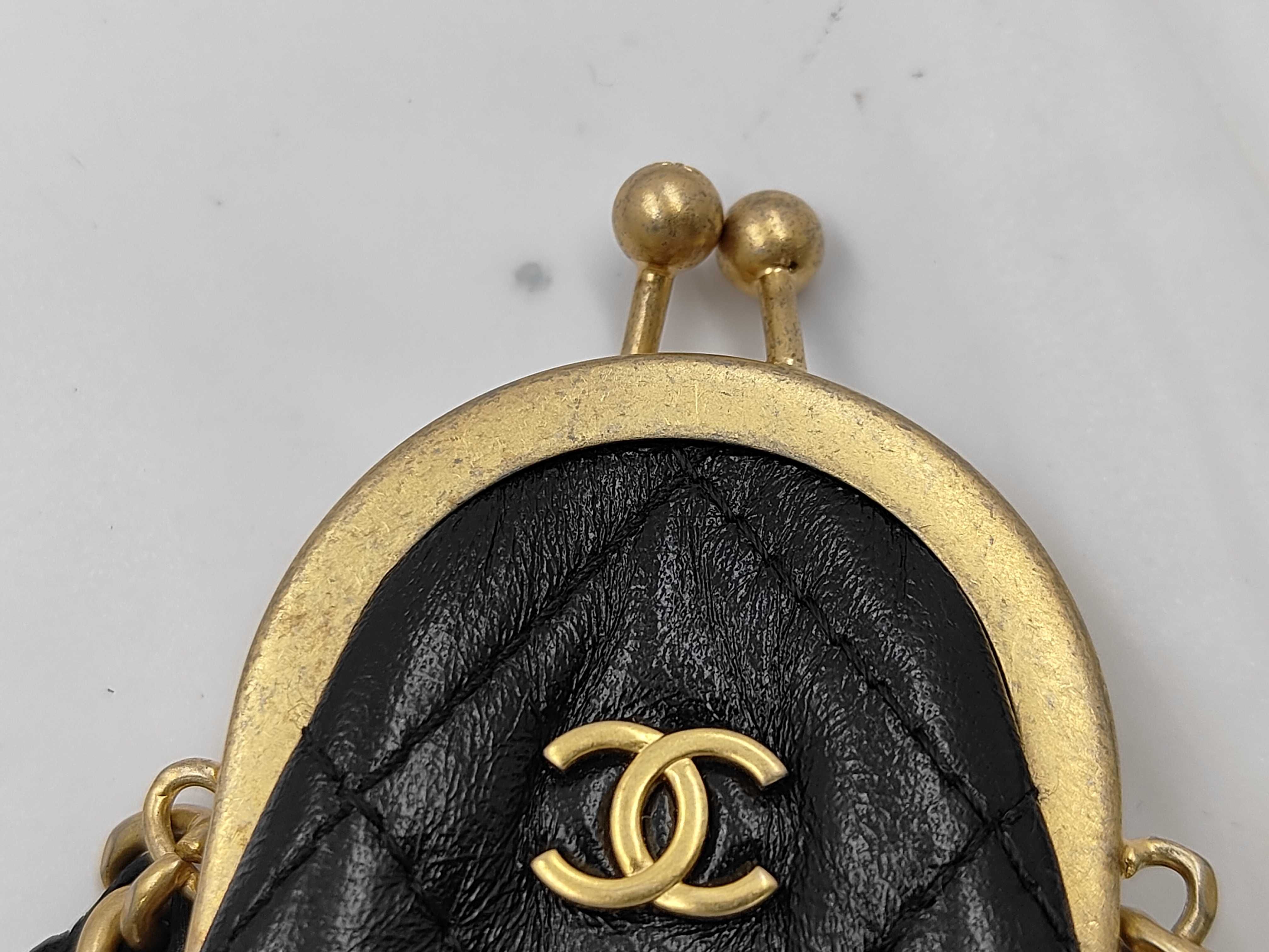 Matelassé Chain Shoulder Bag Mini Coin Case — view 8