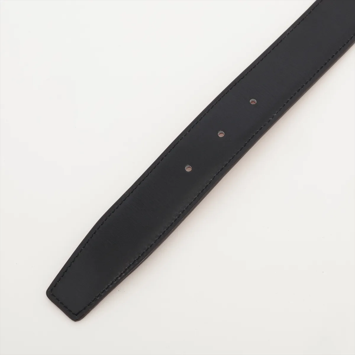 H-belt M:2009 Belt 95 Leather Black x Gold — view 3