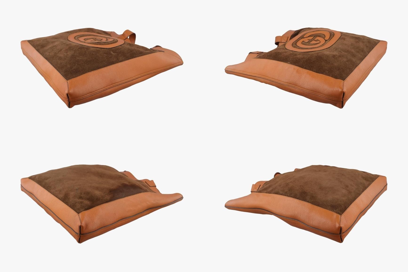 Ophidia Tote Suede x Leather Brown — view 4