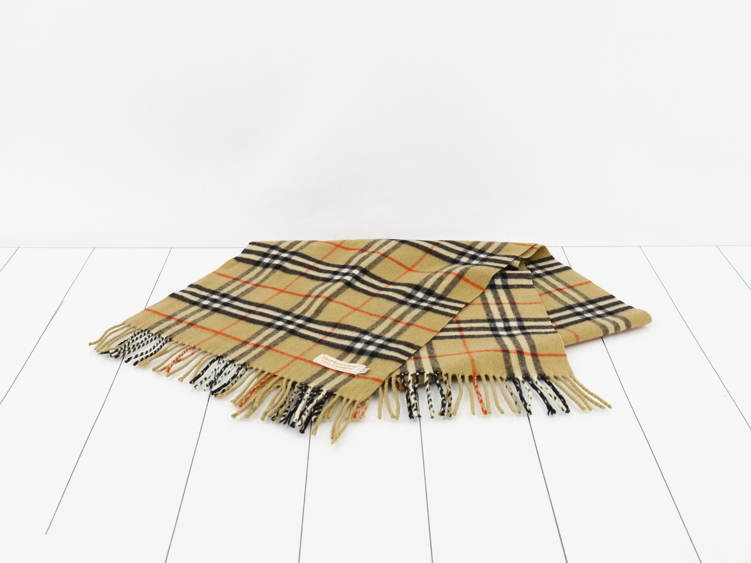 Nova Check Scarf, Beige — view 2