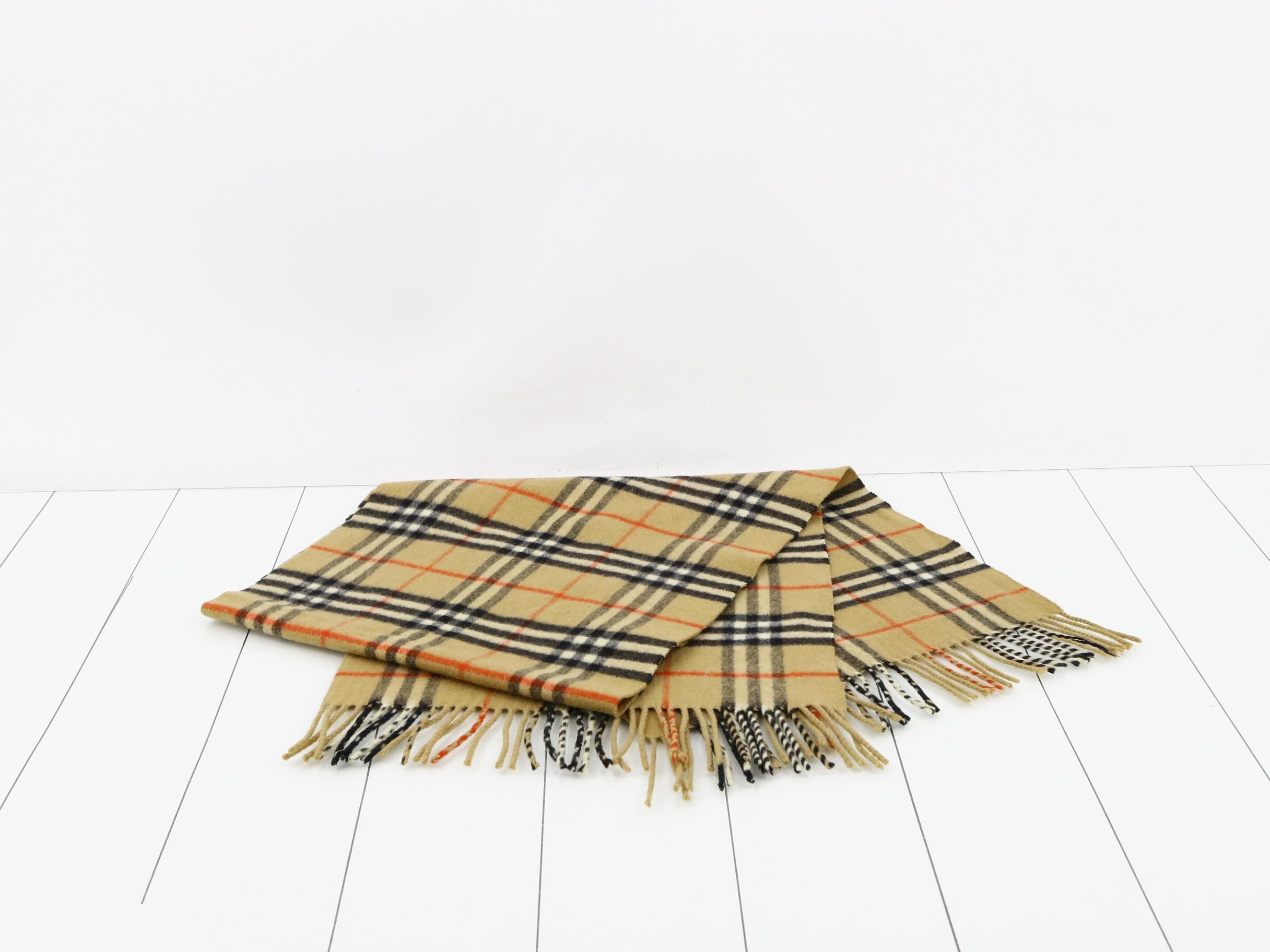 Nova Check Scarf, Beige — view 3