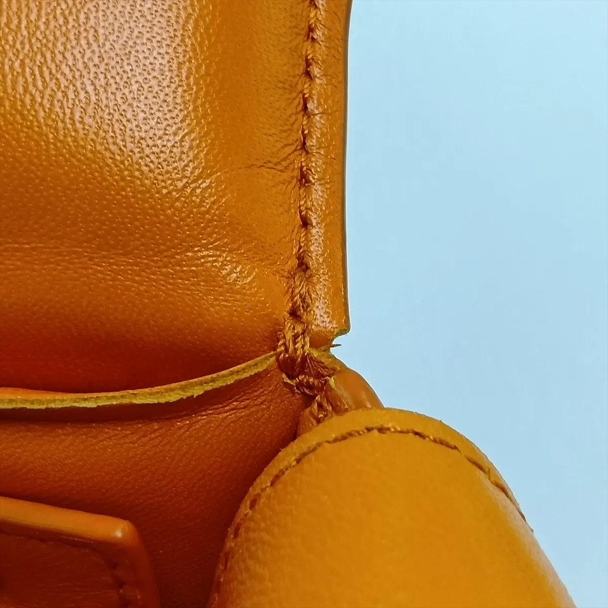Maxi Intrecciato Padded Cassette Leather Shoulder Bag, Orange — view 11