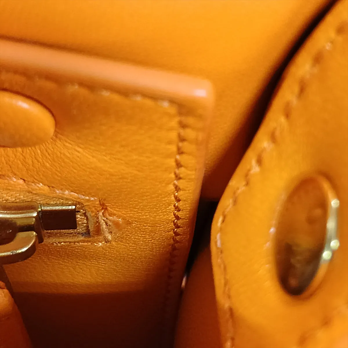 Maxi Intrecciato Padded Cassette Leather Shoulder Bag, Orange — view 10