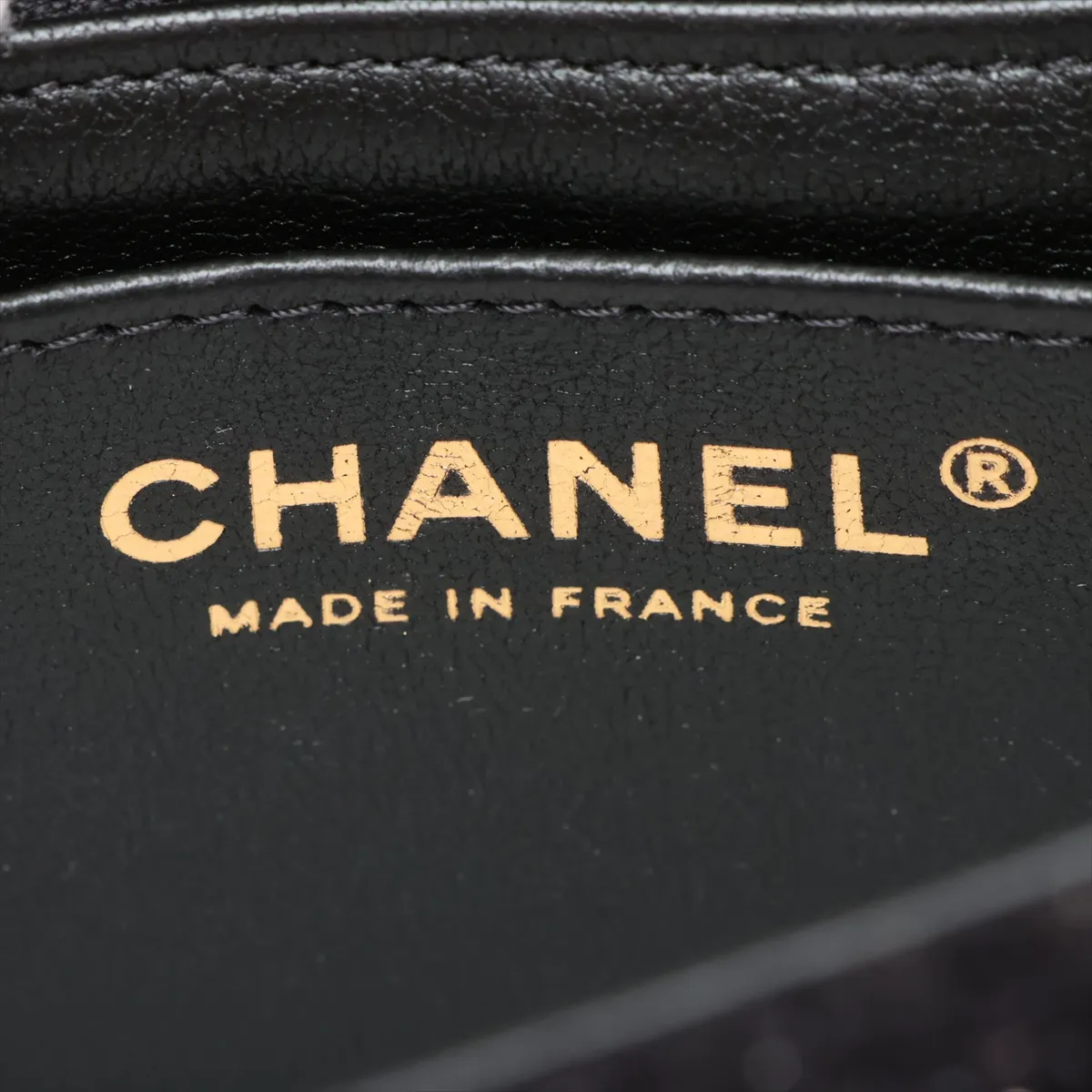 [Individually packaged] Chanel Mini Matelassé 20 Tweed Single Flap Single Chain Bag, Black with Gold Hardware, X2U43LK4, Random Plate, A69900 — view 10
