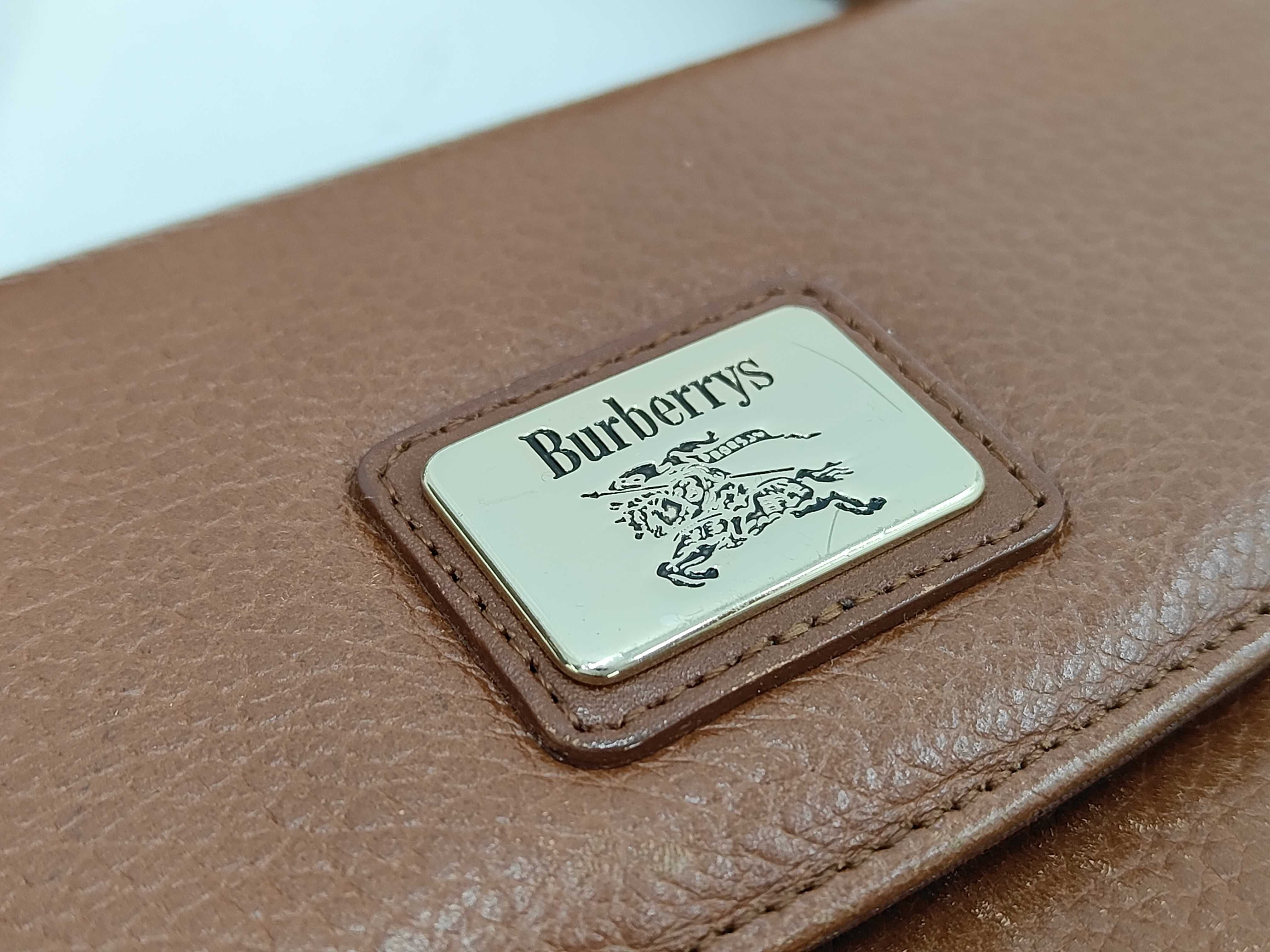 Leather Handbag with Checkered Interior — view 11
