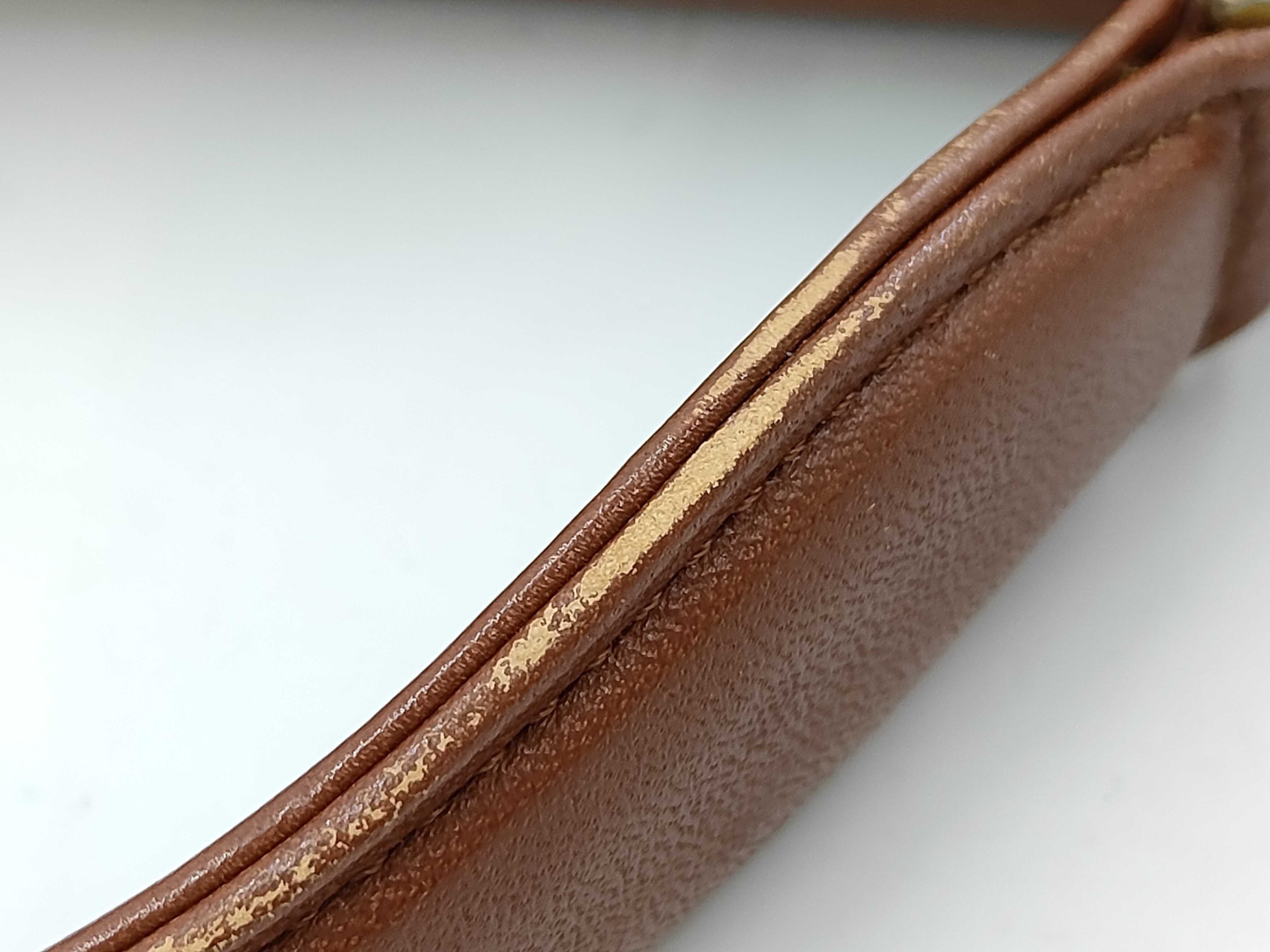 Leather Handbag with Checkered Interior — view 5