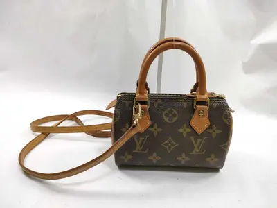 Monogram Louis Vuitton Monogram Mini Speedy M41534 Handbag with Shoulder Strap