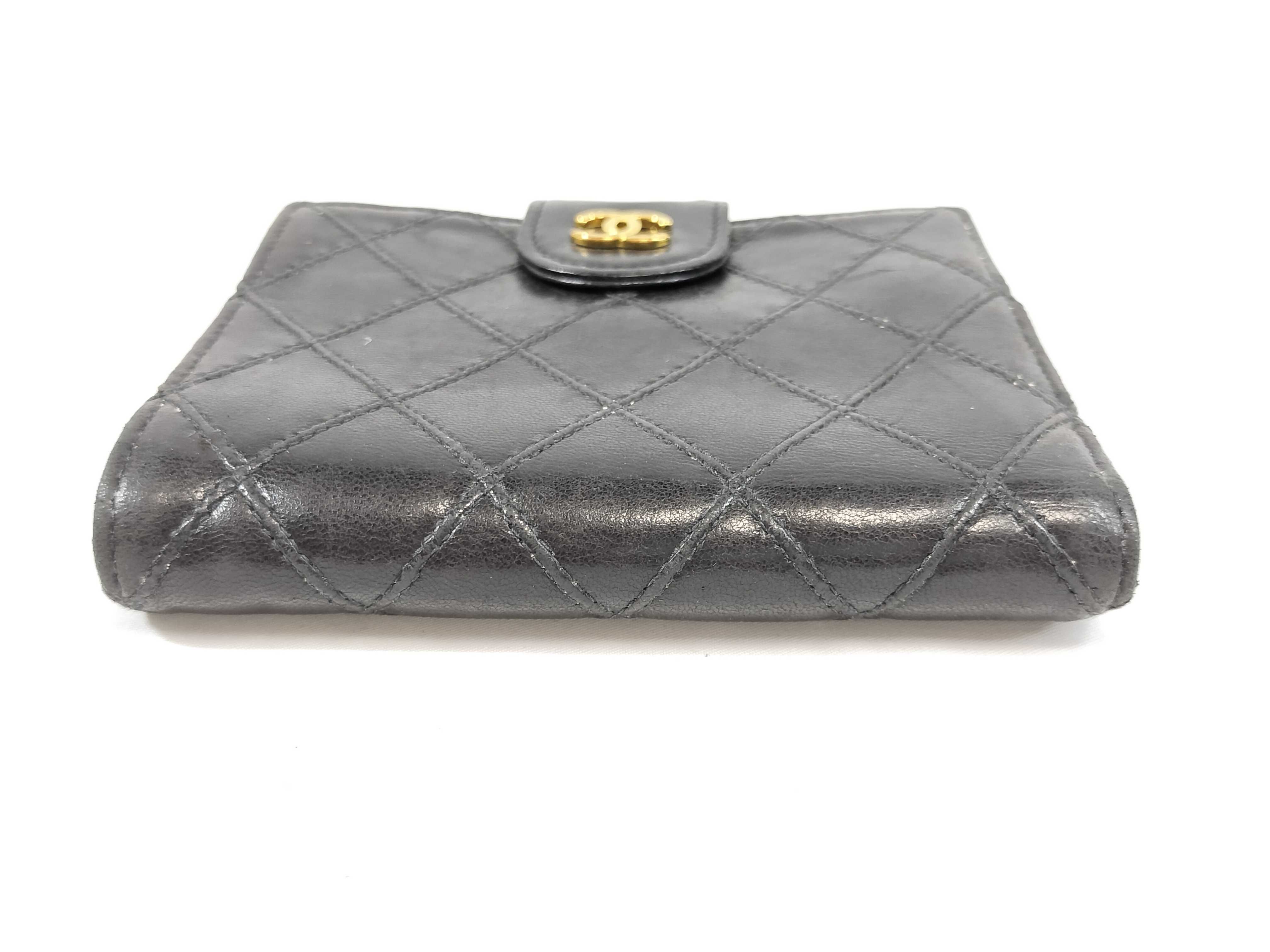 Calfskin Bicolore Double Snap Wallet with Box and Guarantee Card — view 4