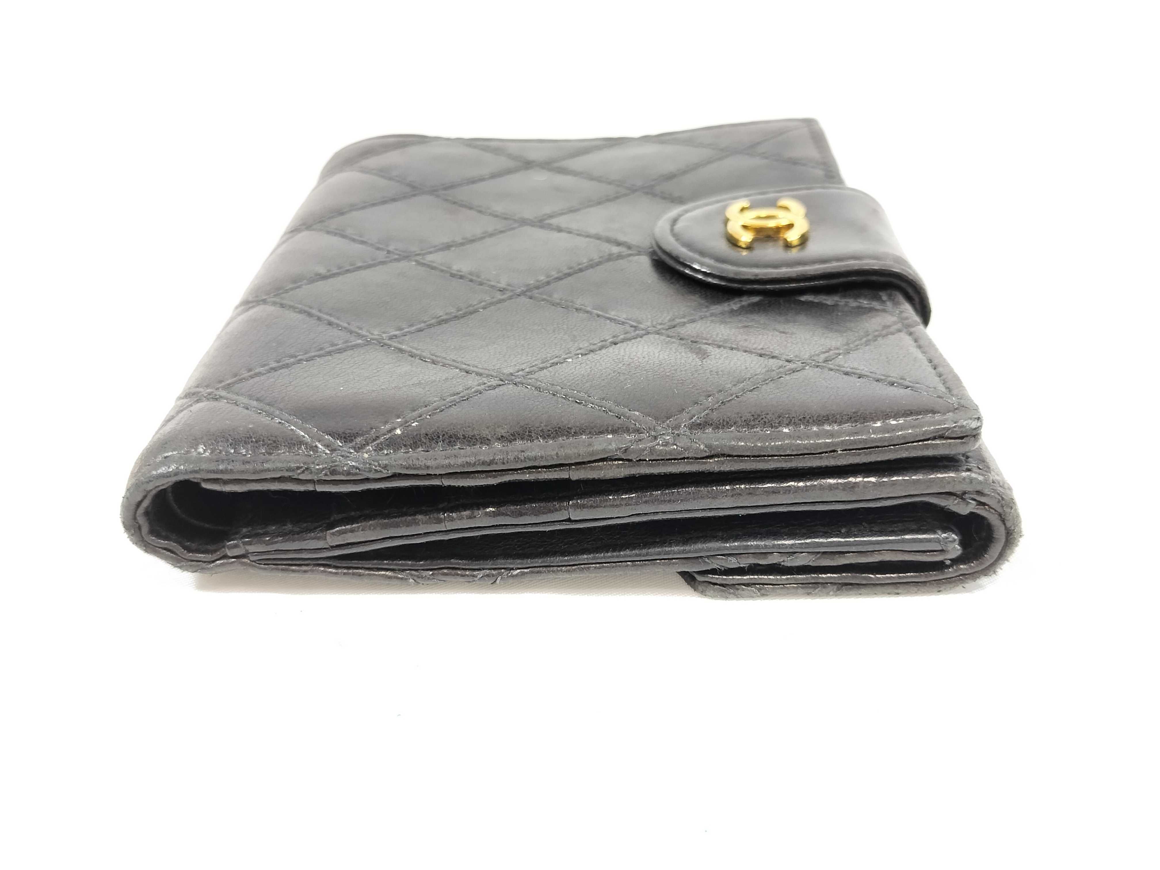 Calfskin Bicolore Double Snap Wallet with Box and Guarantee Card — view 5