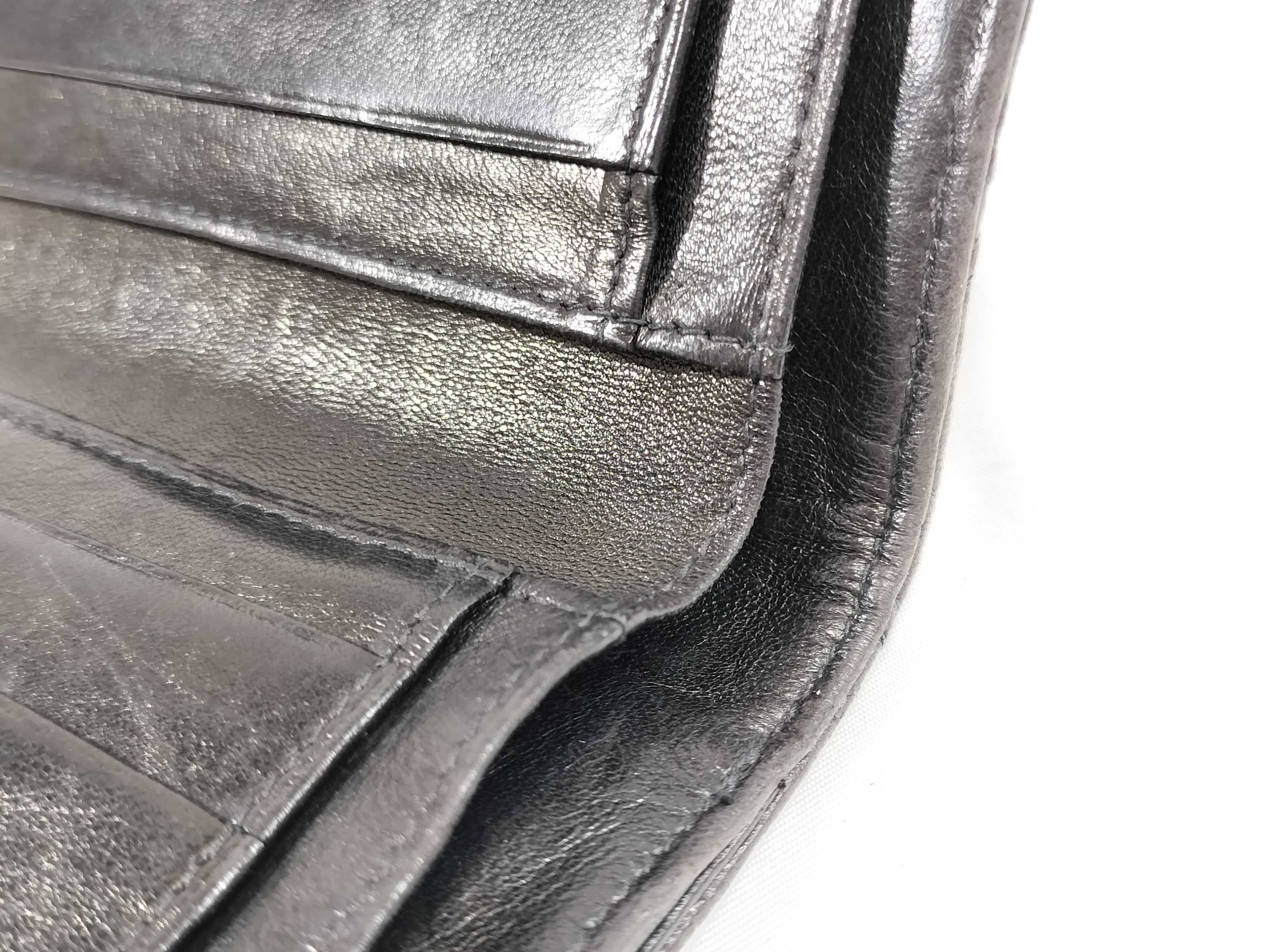 Calfskin Bicolore Double Snap Wallet with Box and Guarantee Card — view 7