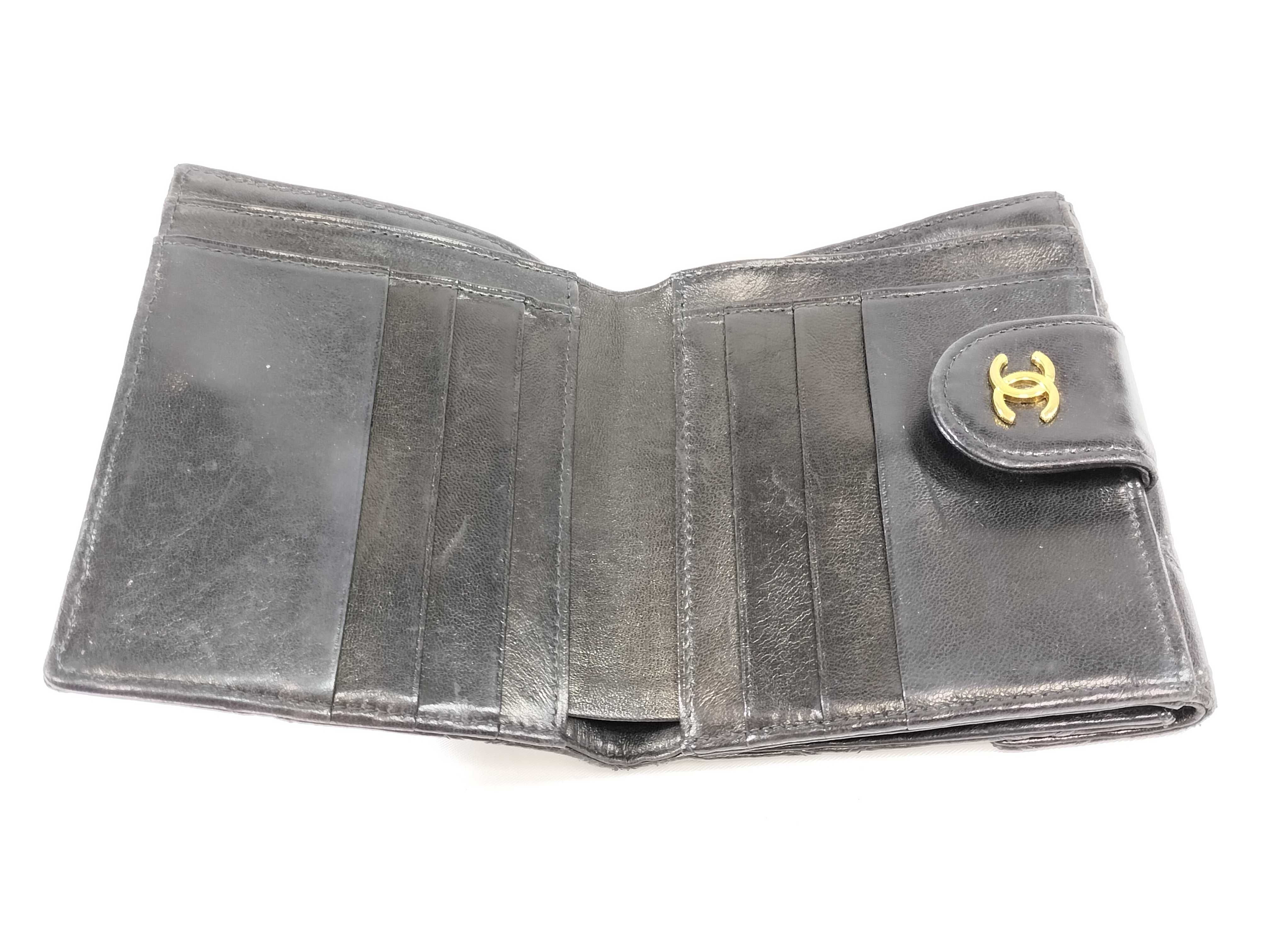 Calfskin Bicolore Double Snap Wallet with Box and Guarantee Card — view 10