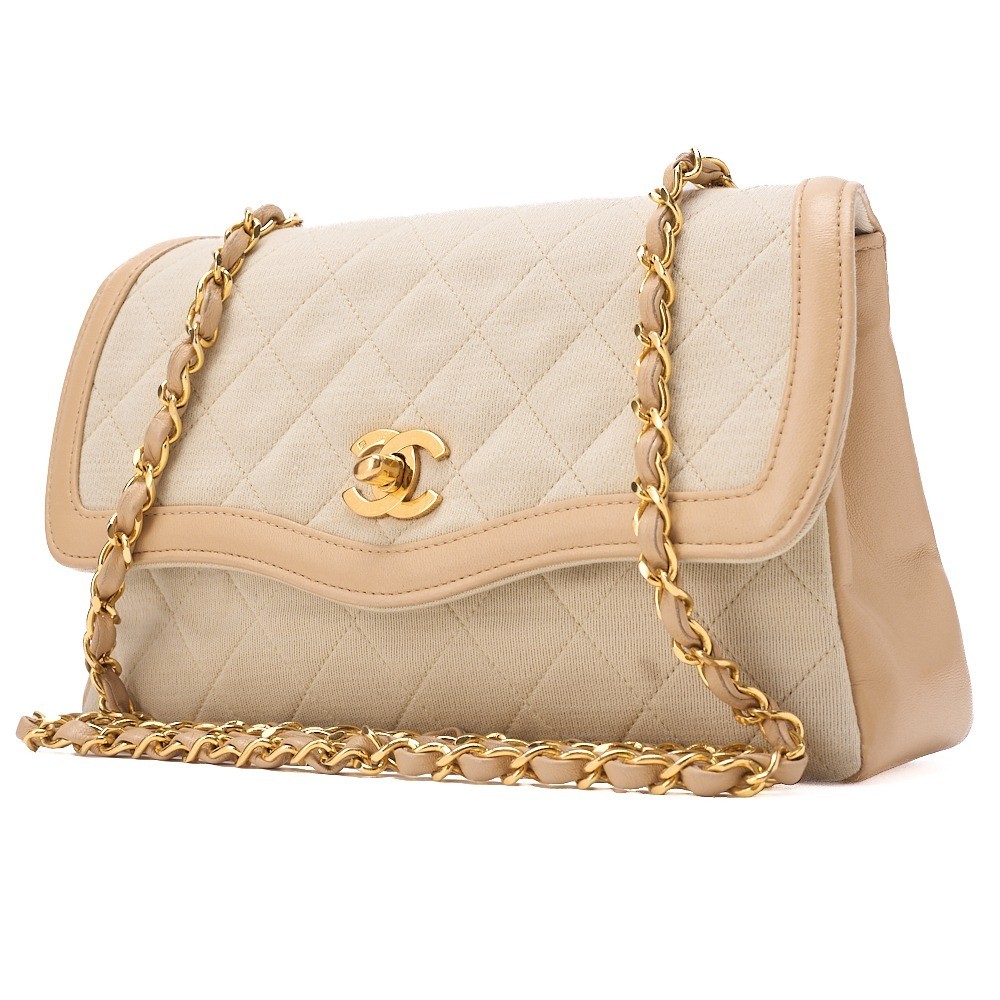 Cotton x Lambskin Matelassé Design Flap — view 2