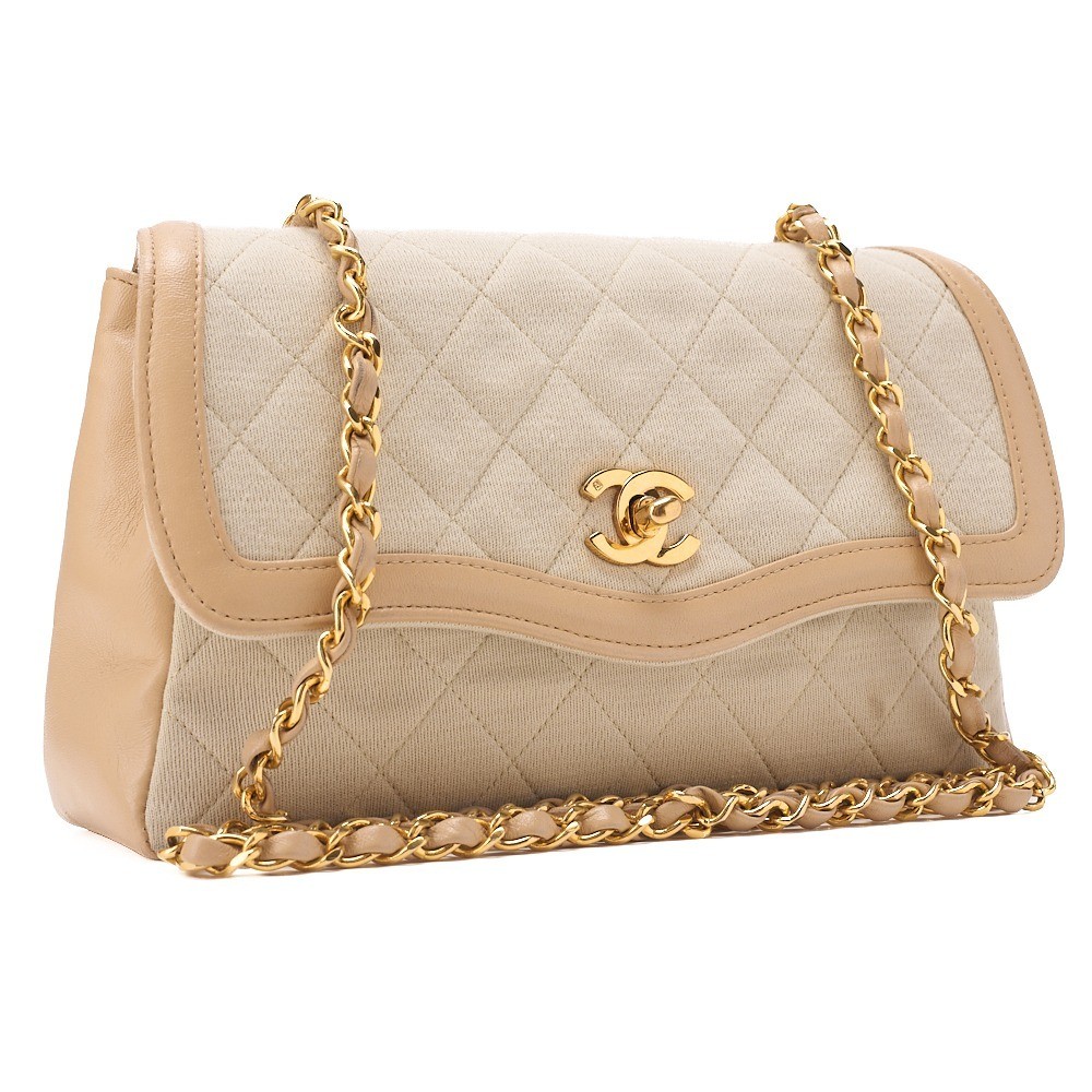 Cotton x Lambskin Matelassé Design Flap — view 3