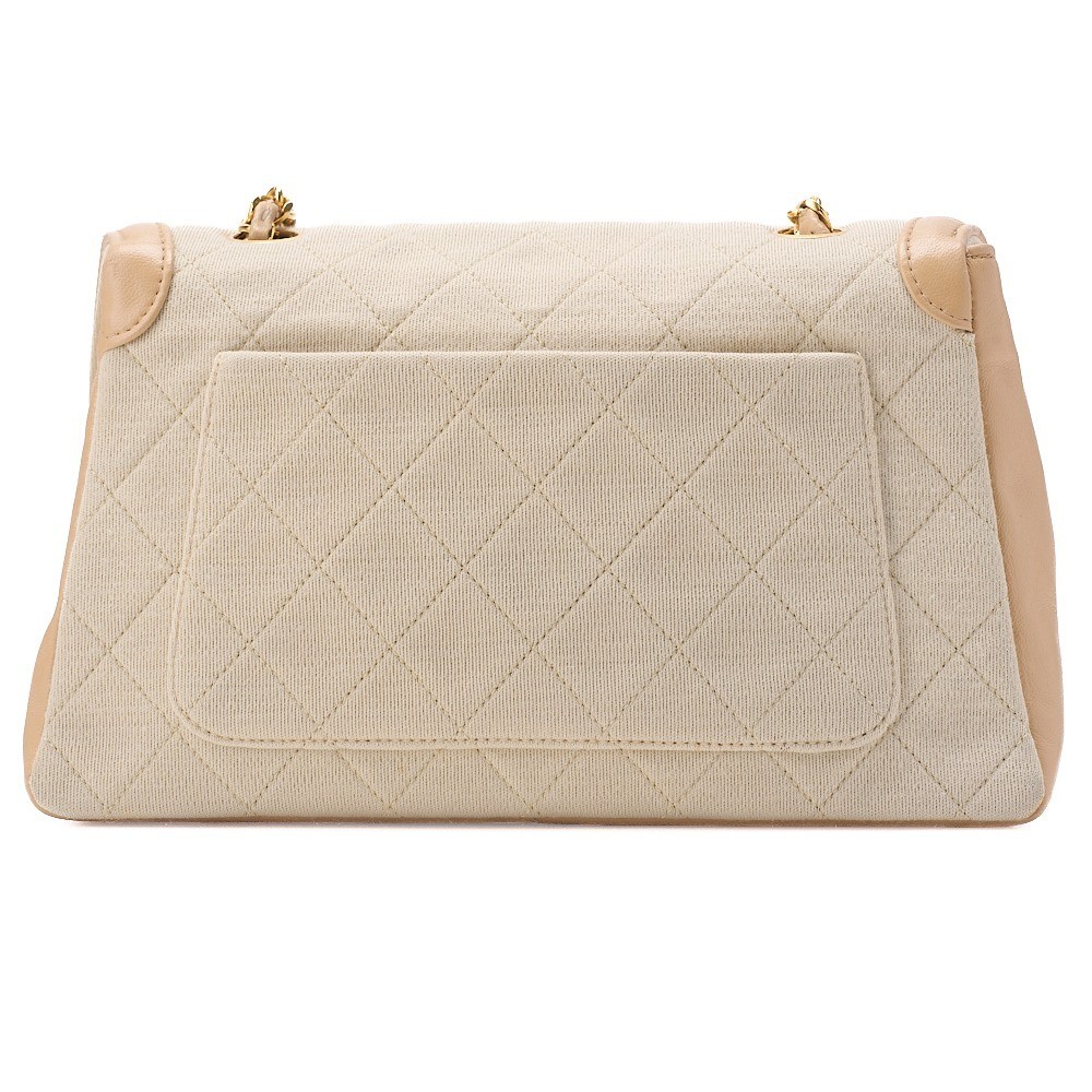 Cotton x Lambskin Matelassé Design Flap — view 4