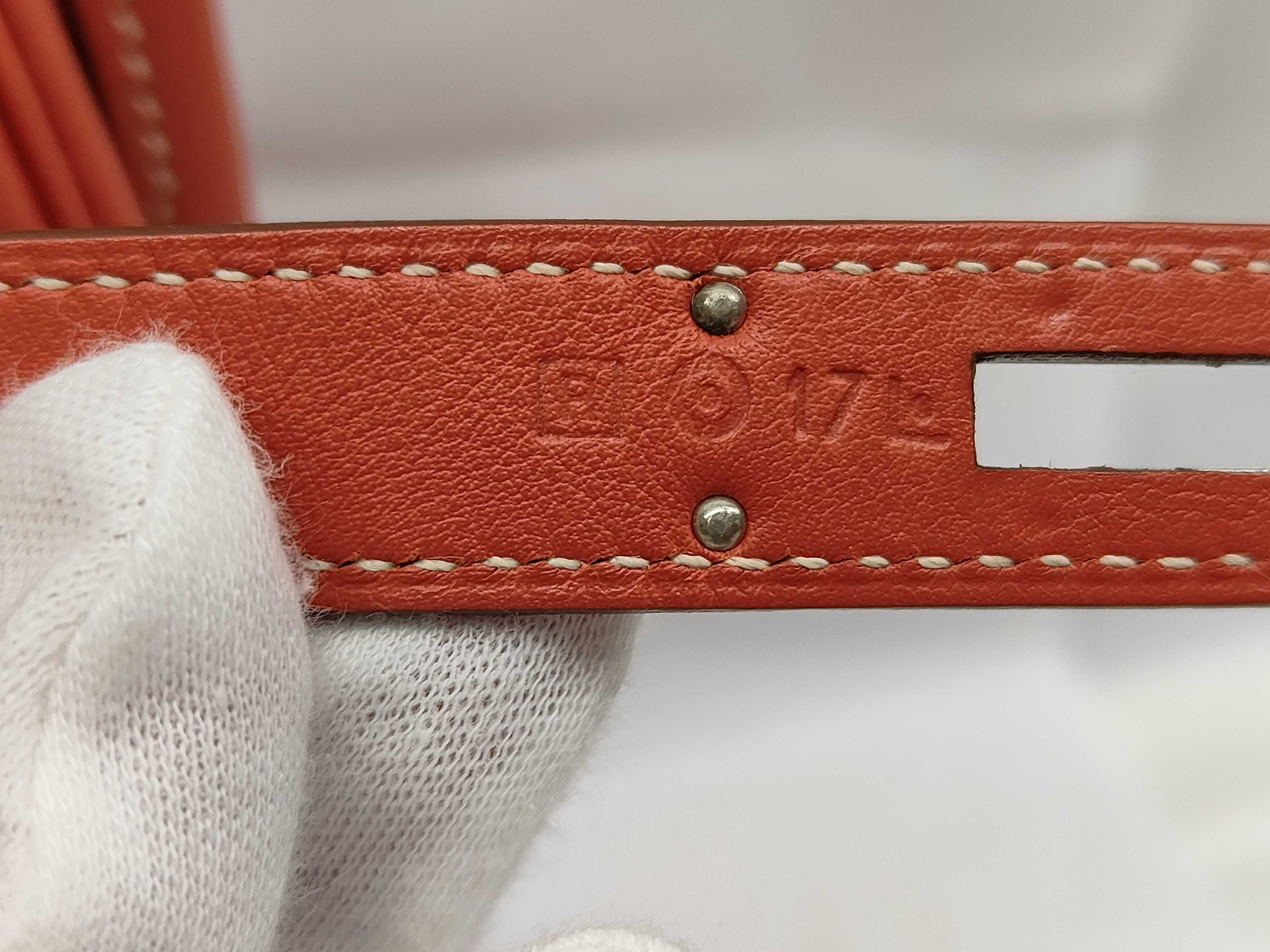 Kelly 32 Gillies Grand H/Swift Sanguine/P Hardware R Stamp Handbag — view 8