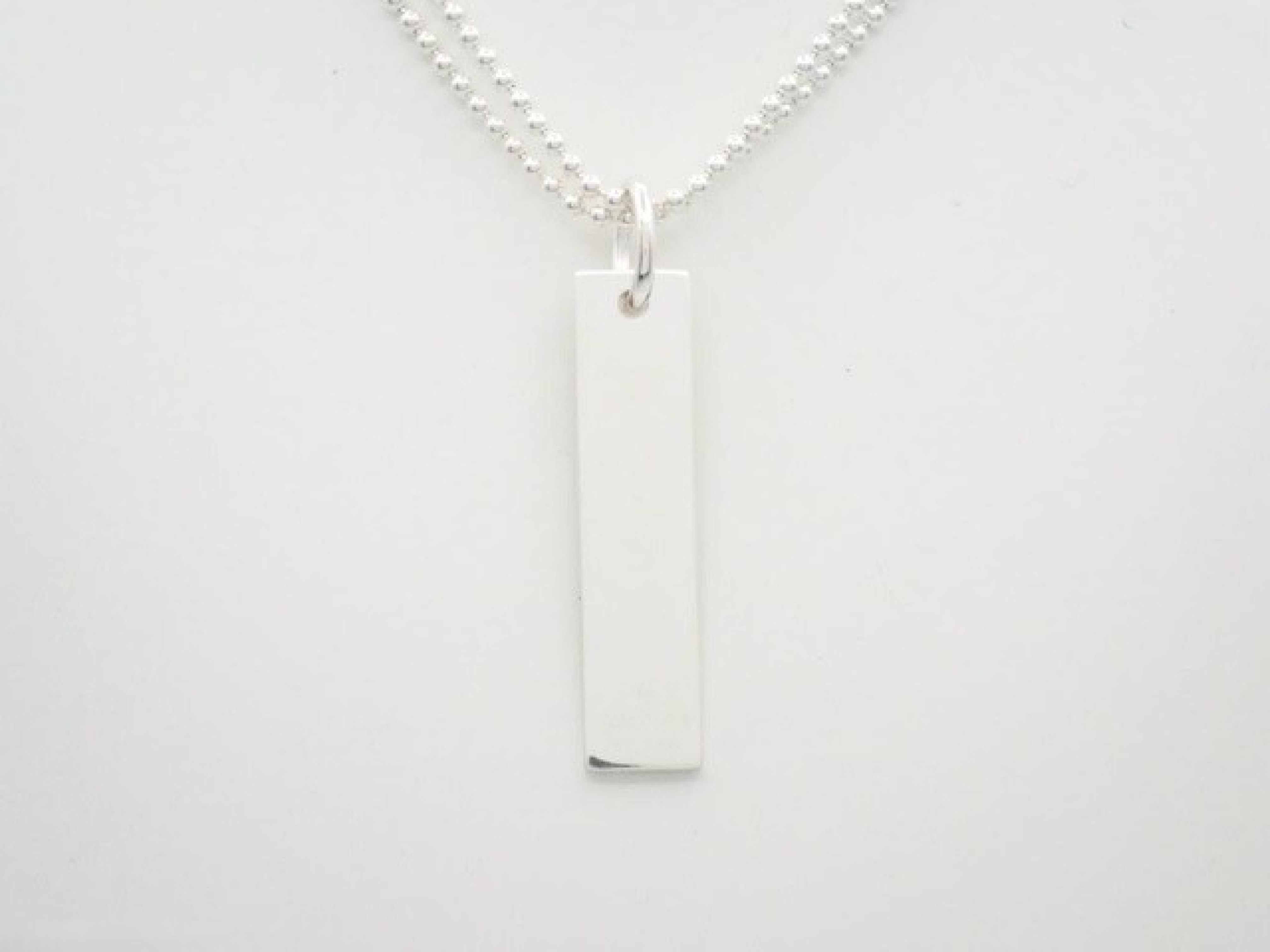 Plate Double Chain Necklace 925/23.2g Necklace