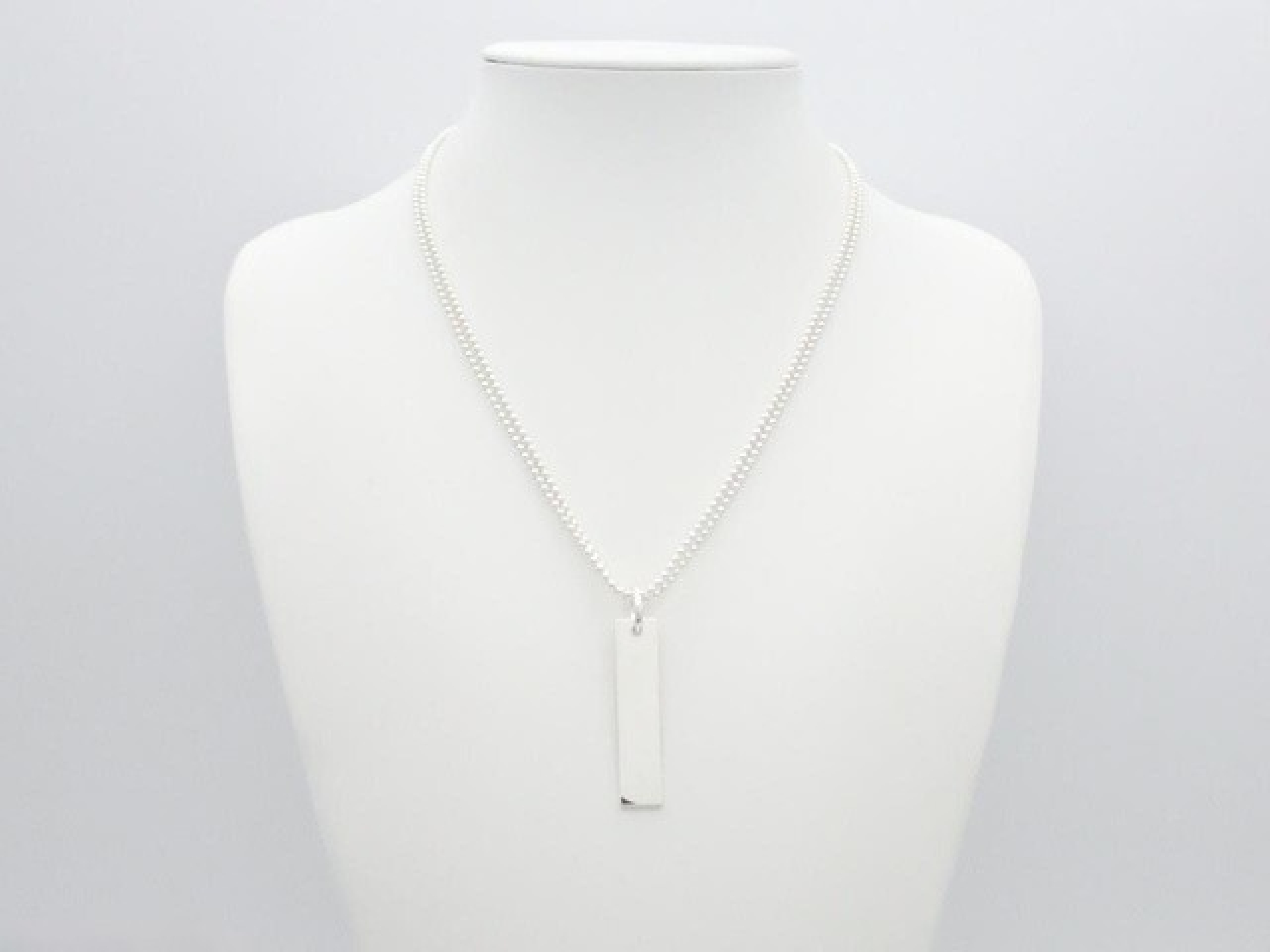 Plate Double Chain Necklace 925/23.2g Necklace — view 2