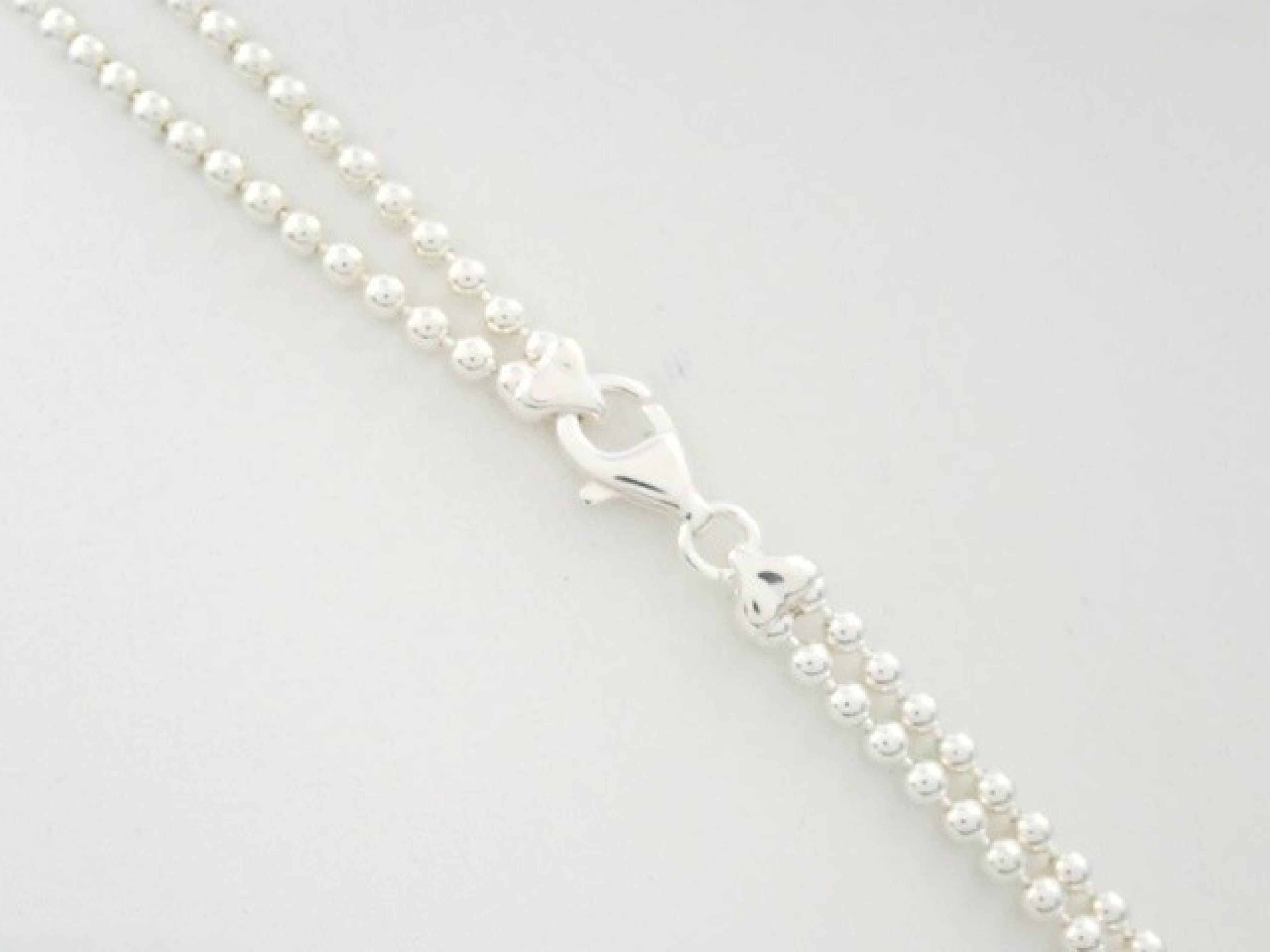 Plate Double Chain Necklace 925/23.2g Necklace — view 3