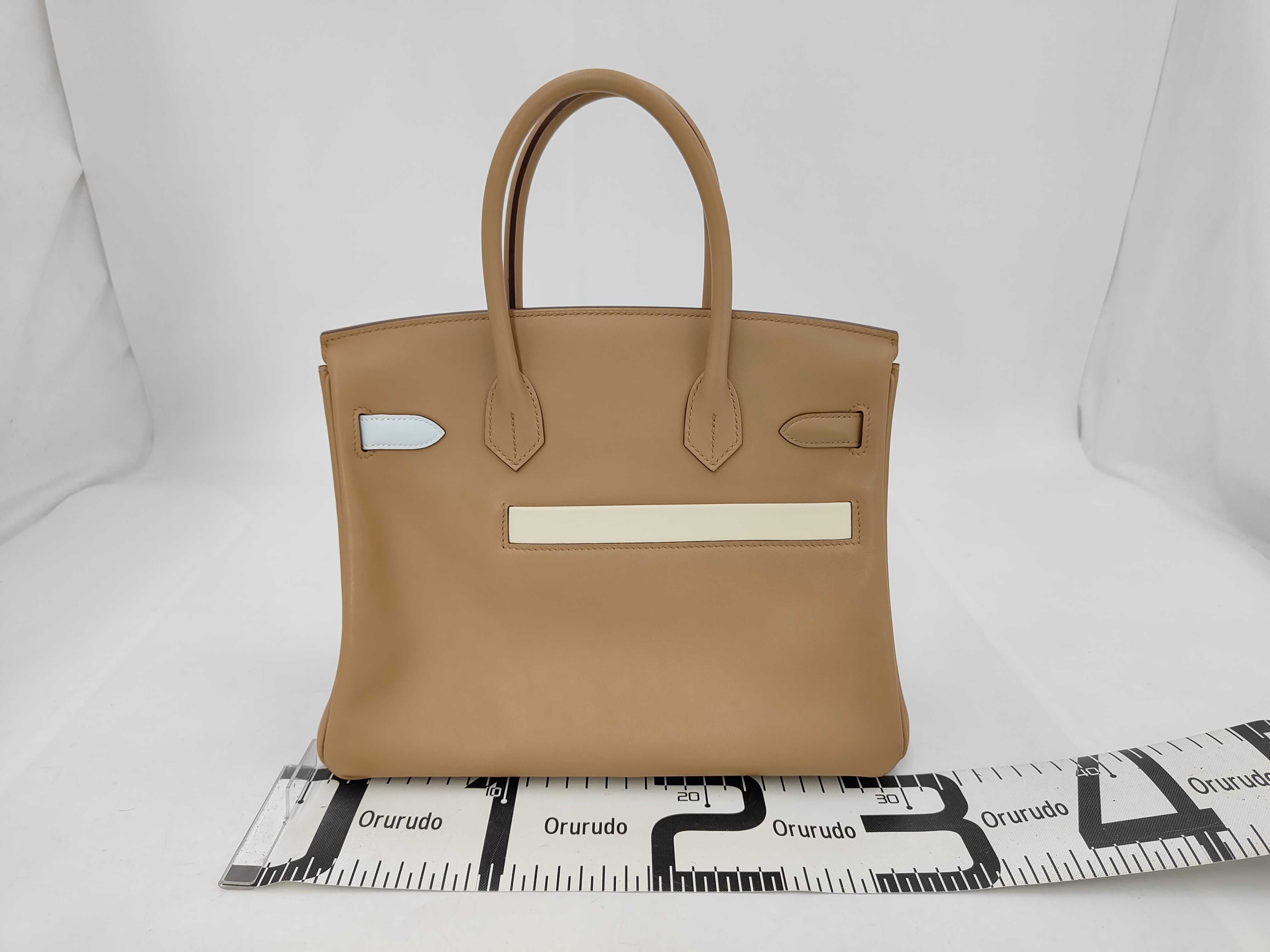 Birkin 30 Colourmatic Chai Swift B-stamp Tote Bag — view 2