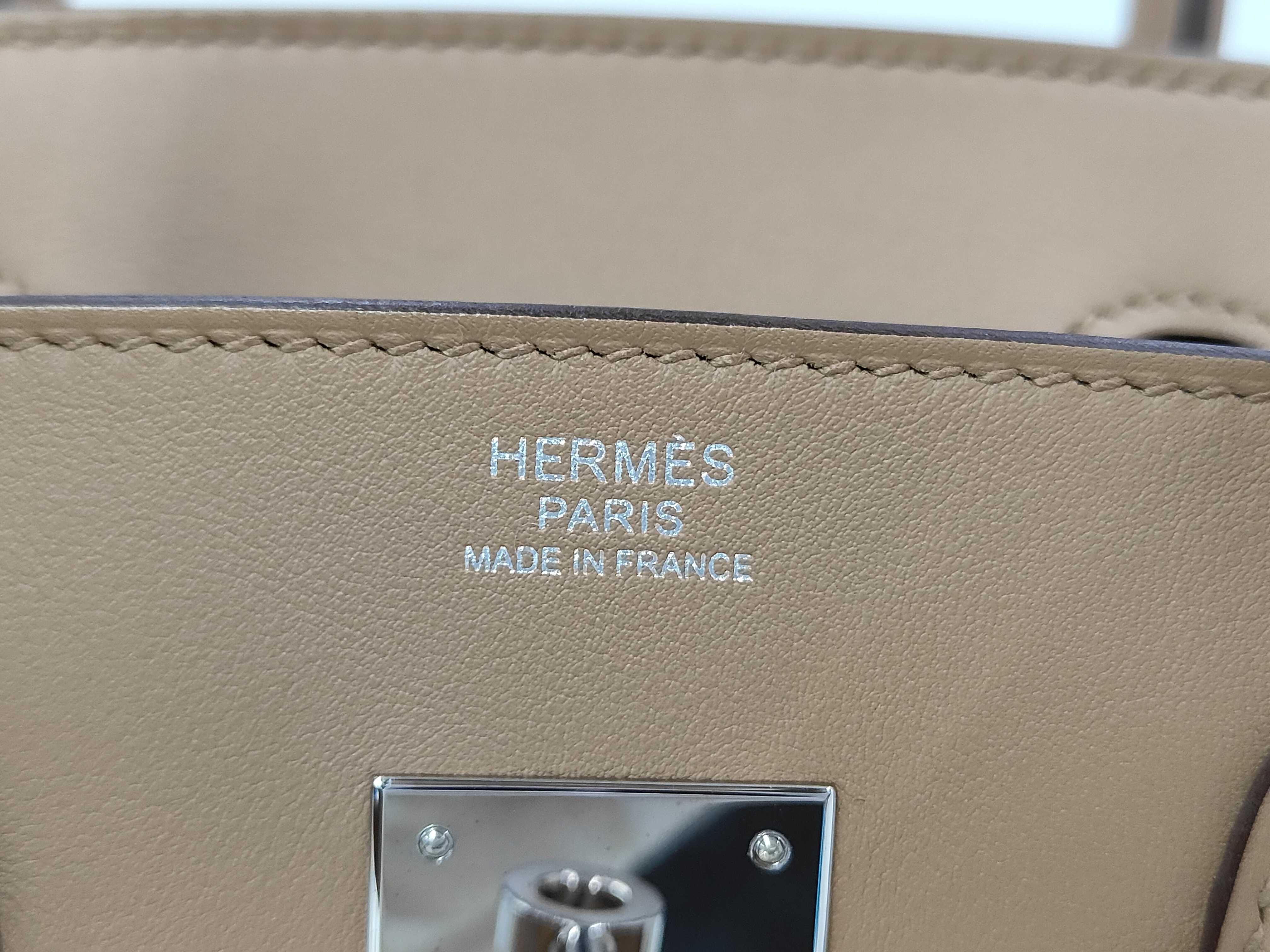 Birkin 30 Colourmatic Chai Swift B-stamp Tote Bag — view 11
